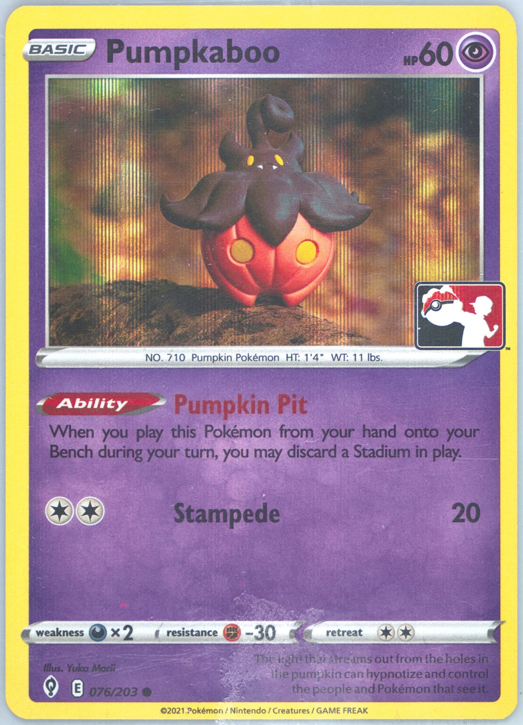 Pumpkaboo-Holo (076) 2022 Pokemon Play! Pokemon Prize Pack: Series 1