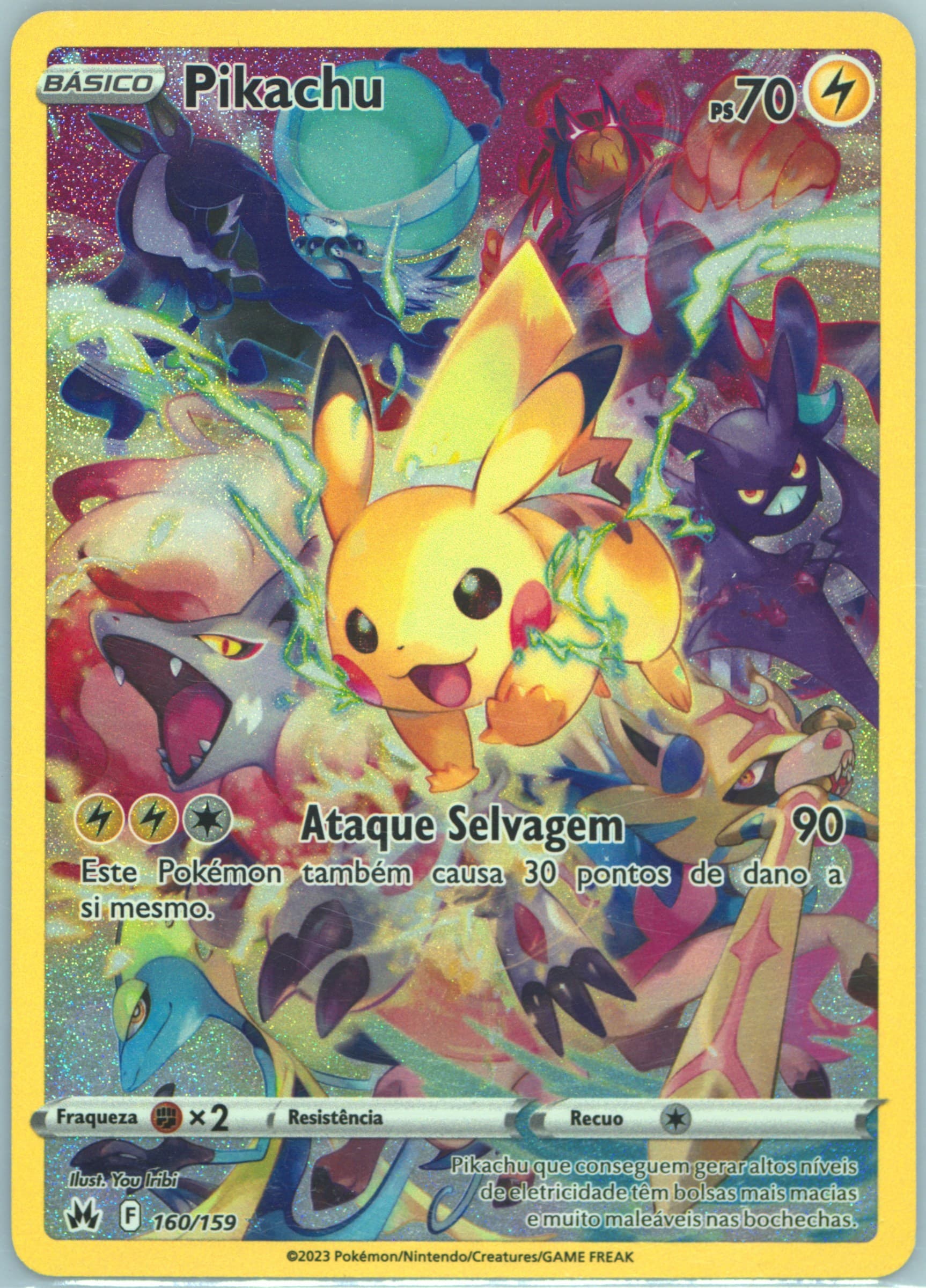 Full Art/Pikachu Portuguese (160) 2023 Pokemon Sword and Shield Crown Zenith