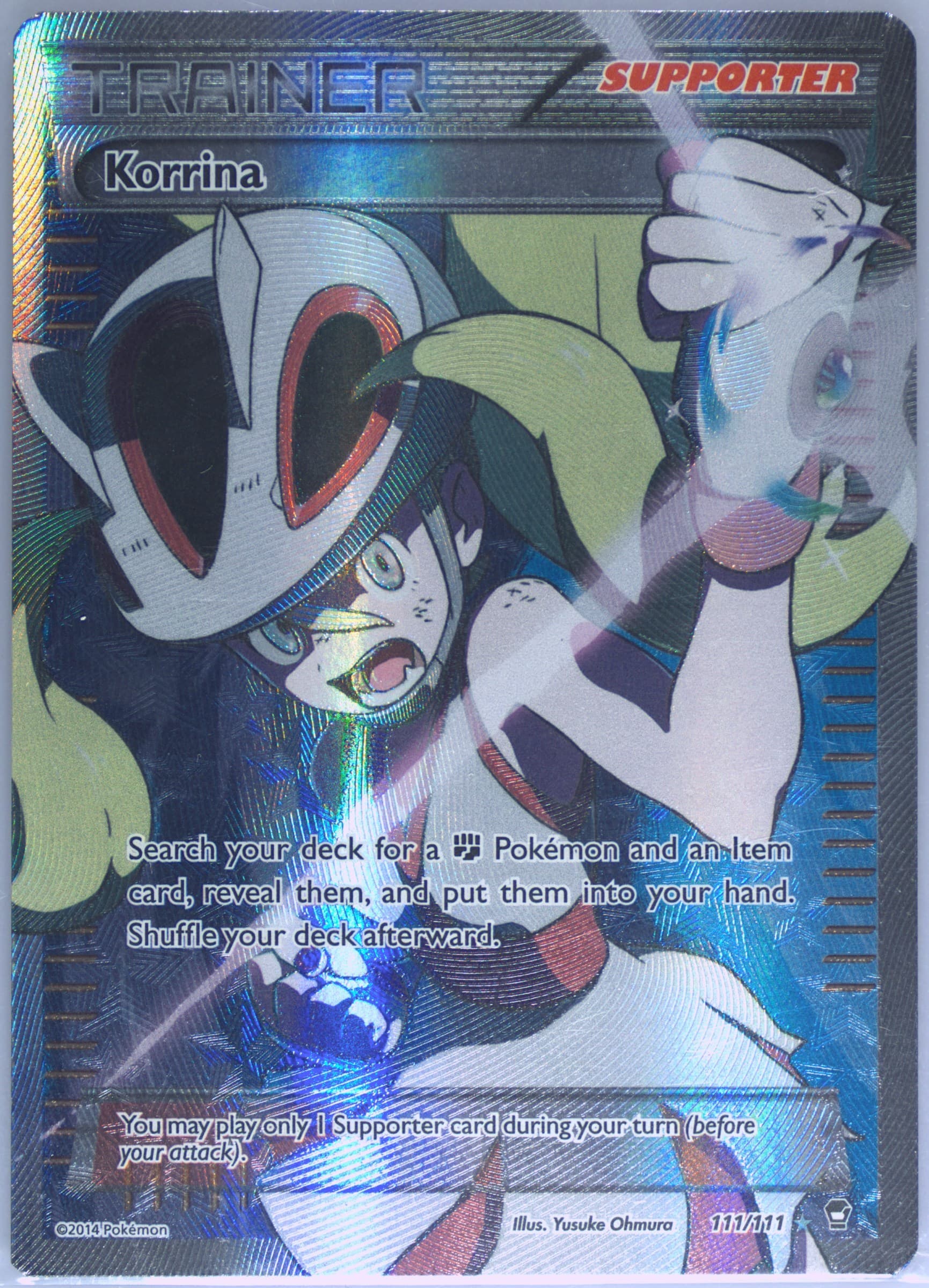 Full Art/Korrina (111) 2015 Pokemon Russian XY Furious Fists