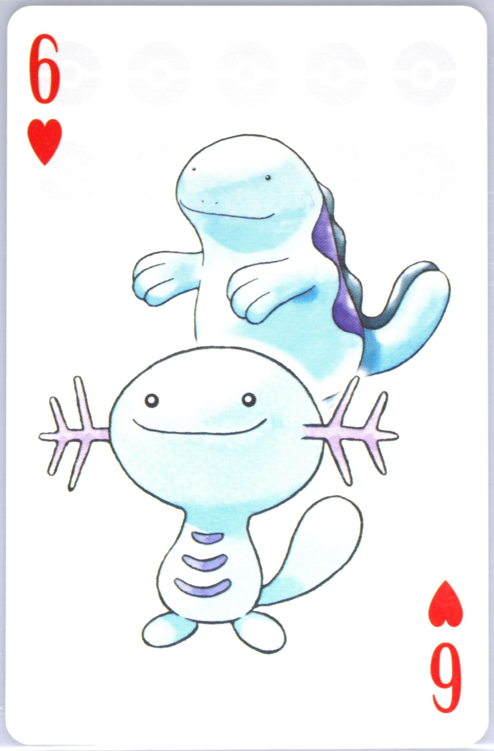 Hooper/Quagsire 6 of Hearts 2006 Pokemon Center 10th Anniversary Playing Cards Yellow Deck