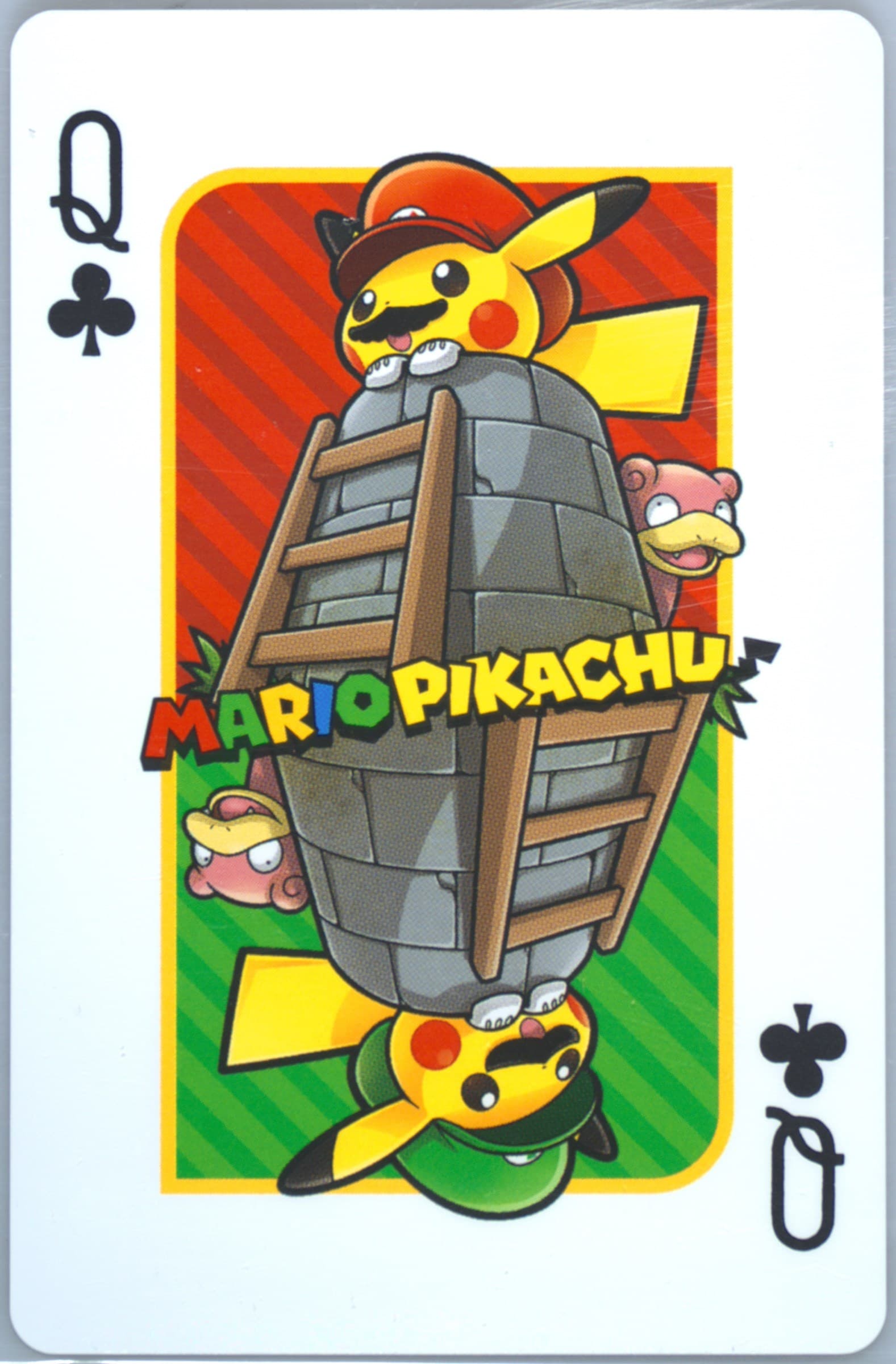 Queen of Clubs 2016 Pokemon Playing Cards Mario Pikachu