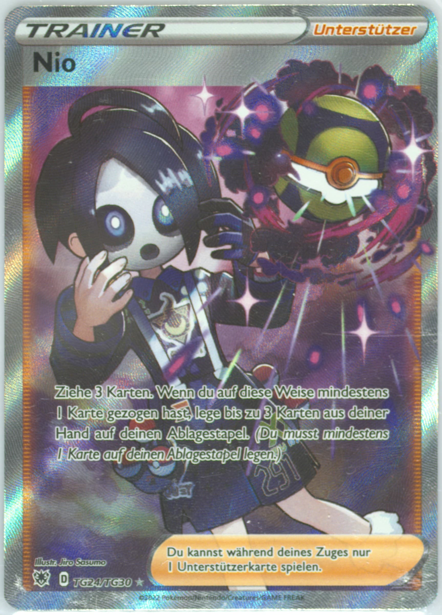 Full Art/Nio German (TG24) 2022 Pokemon Sword & Shield Astral Radiance