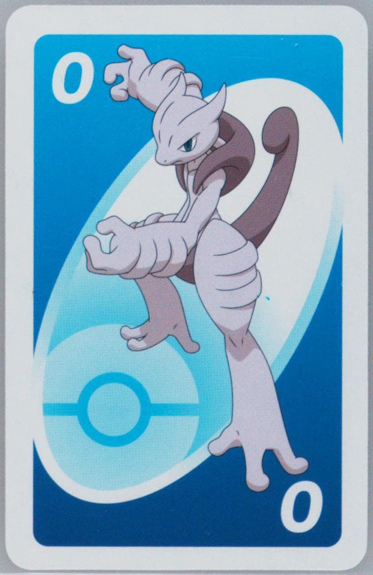 Mewtwo X Blue-#0 2014 Uno Pokemon XY
