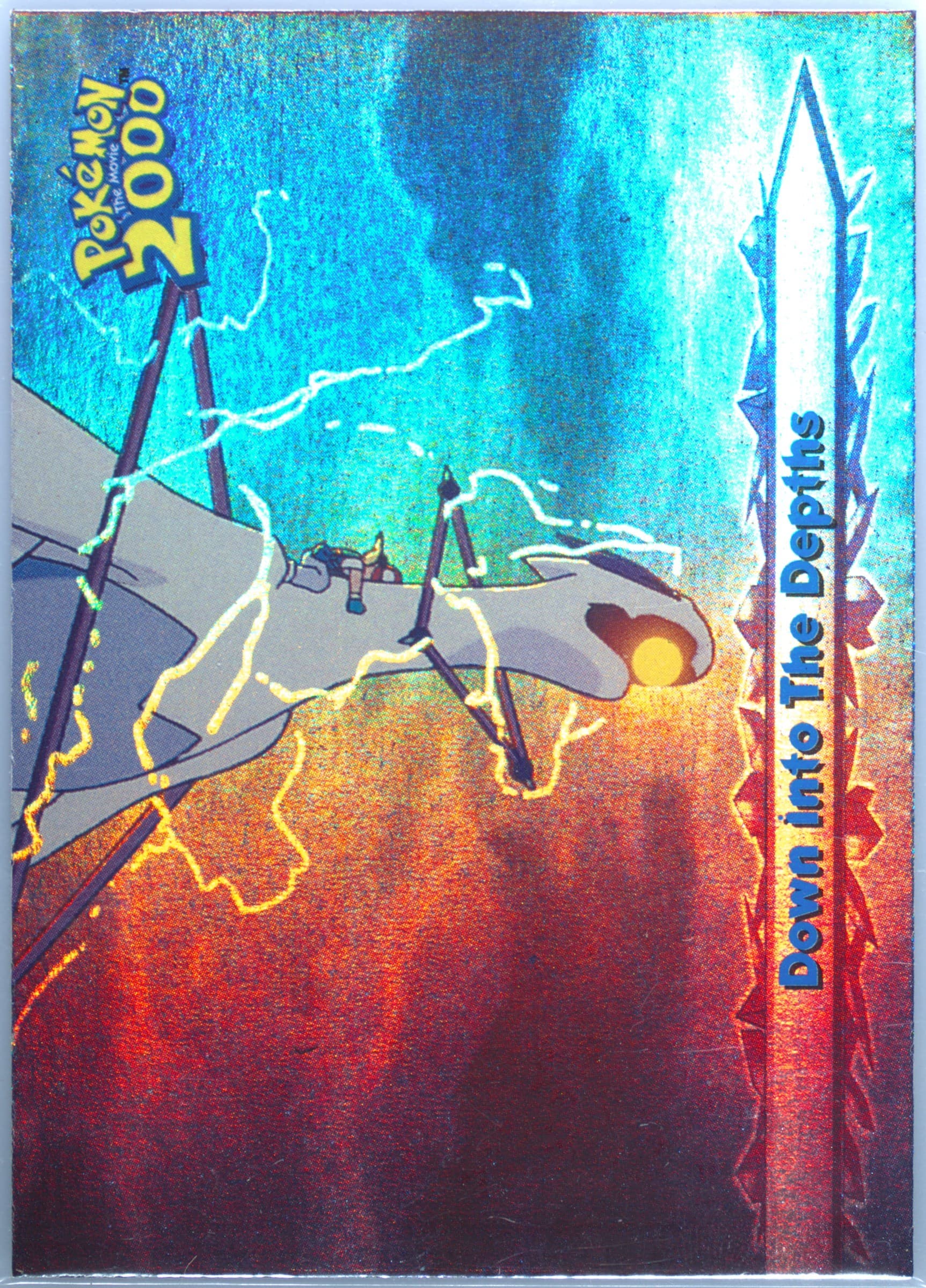 Down Into the Depths Rainbow Foil (58) 2000 Topps Pokemon the Movie 2000