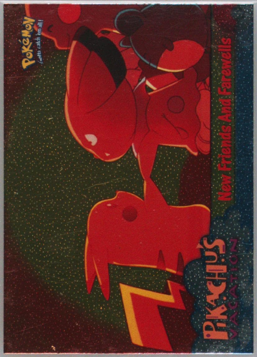Movie Edition New Friends and Farewells-Corrected-Foil (59) 1999 Topps Pokemon the Movie Edt