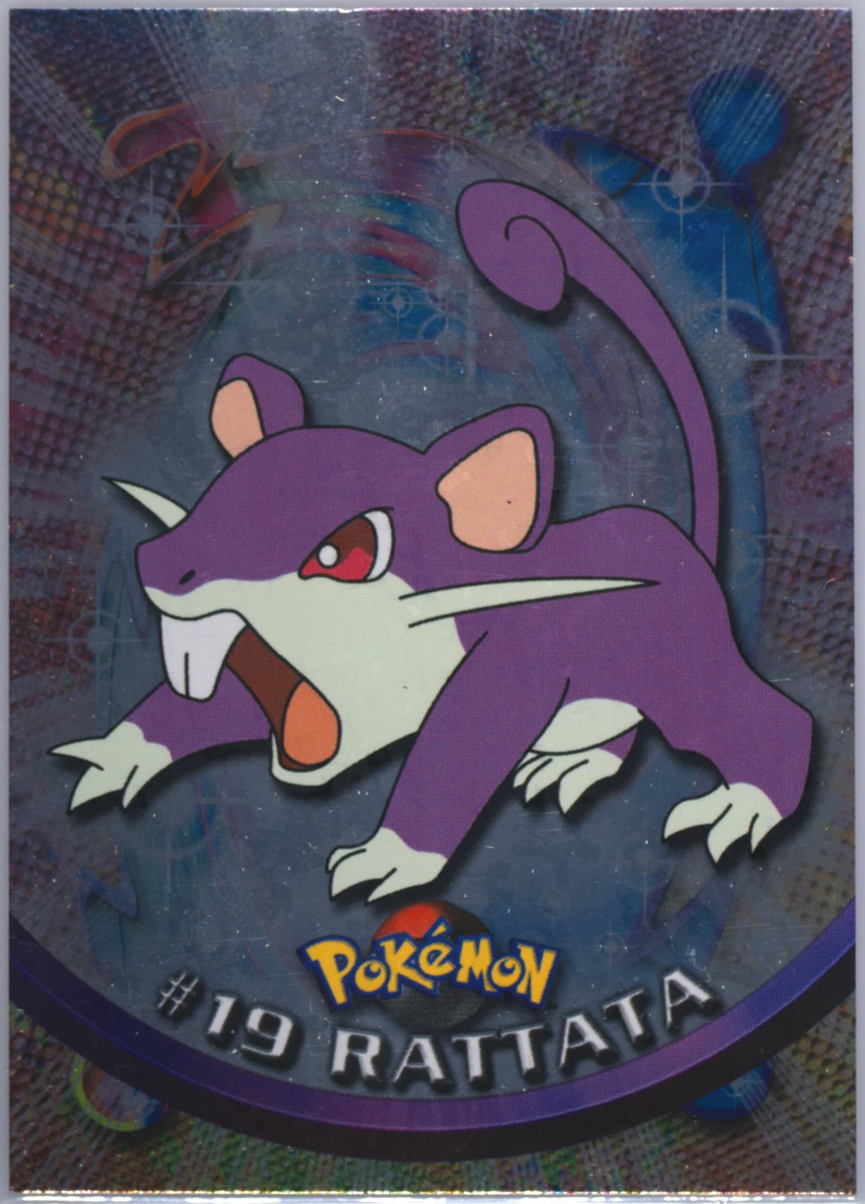 Rattata Foil-Italian (19) 1999 Topps Pokemon TV