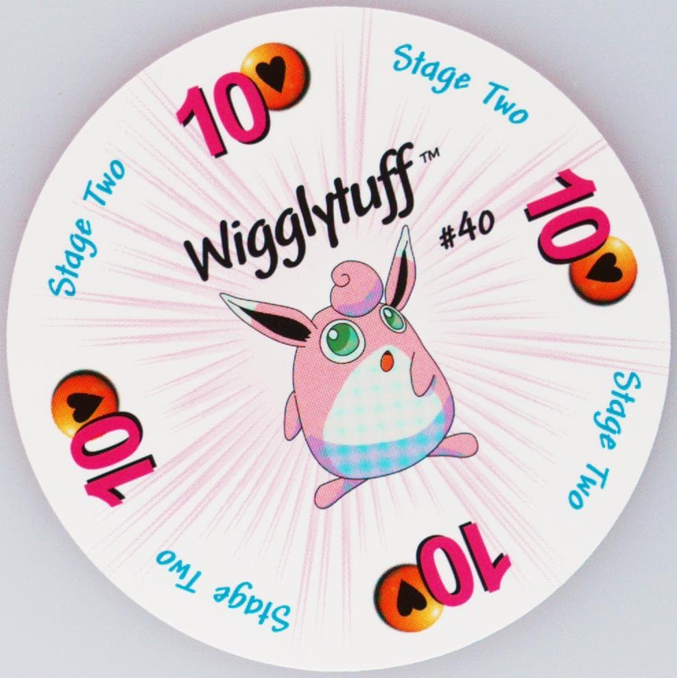 Wigglytuff 10 of Hearts (40) 1999 Pokemon Rummy