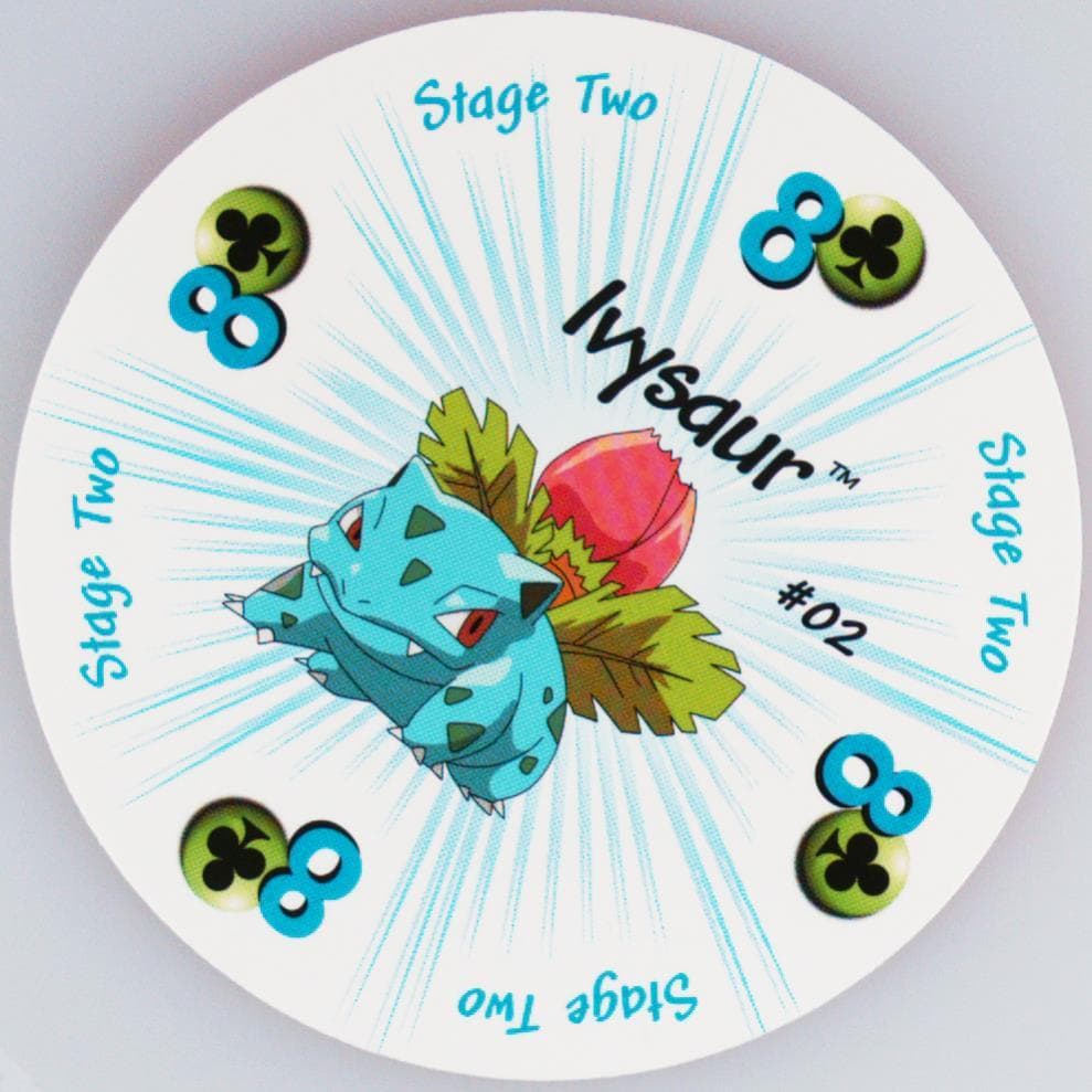 Ivysaur 8 of Clubs (2) 1999 Pokemon Rummy