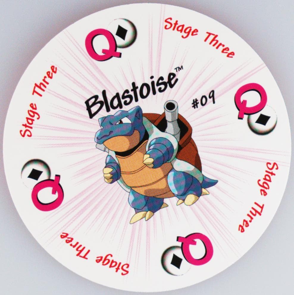 Blastoise Queen of Diamonds (9) 1999 Pokemon Rummy