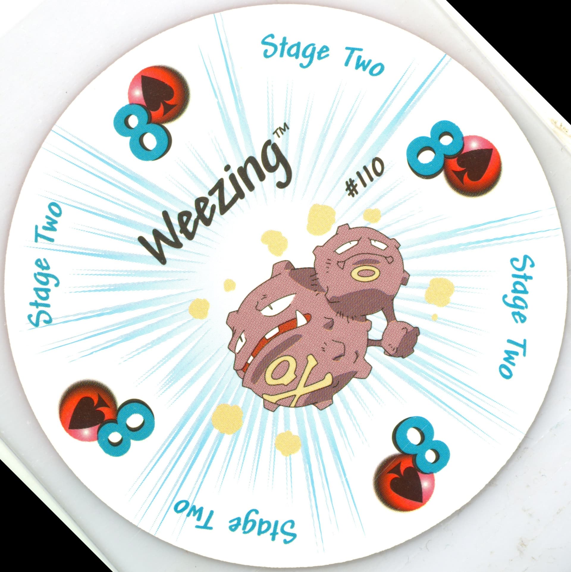 Weezing 8 of Spades (110) 1999 Pokemon Rummy