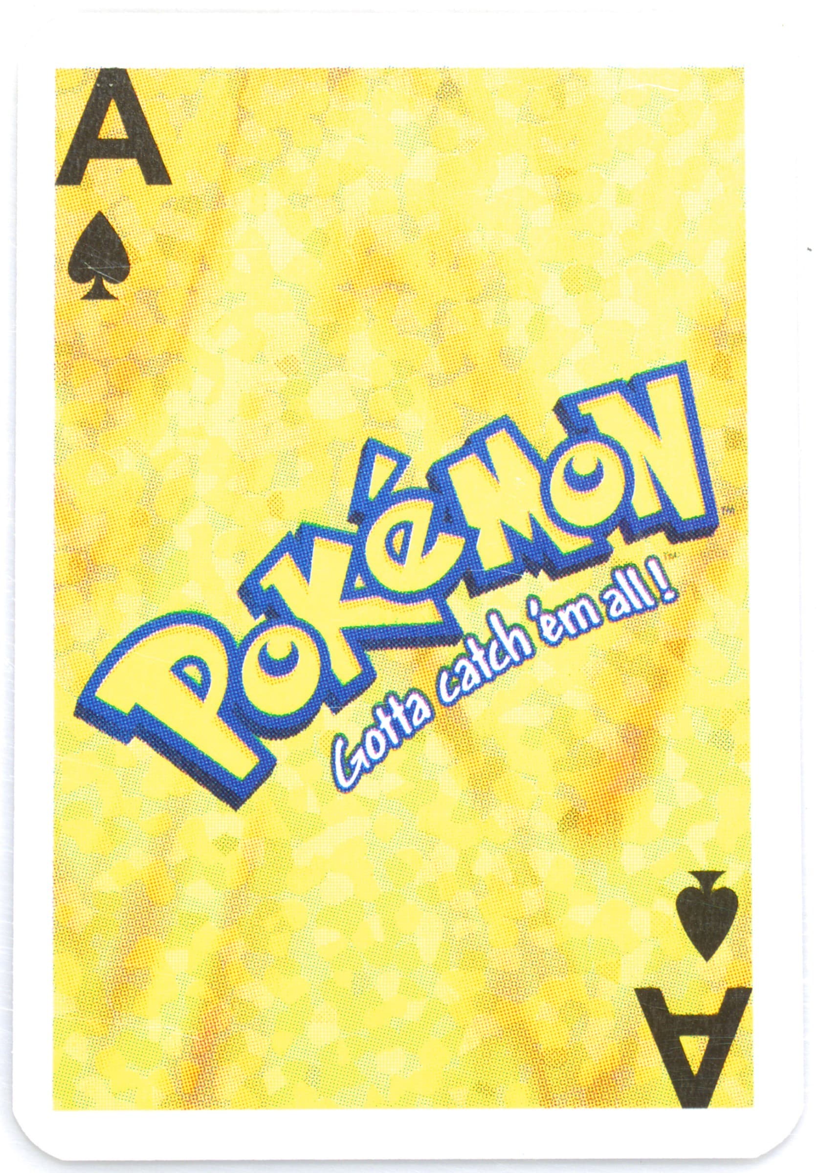 Pokemon Logo Ace of Spades 1999 Bicycle Pokemon Mini Playing Cards Green Deck