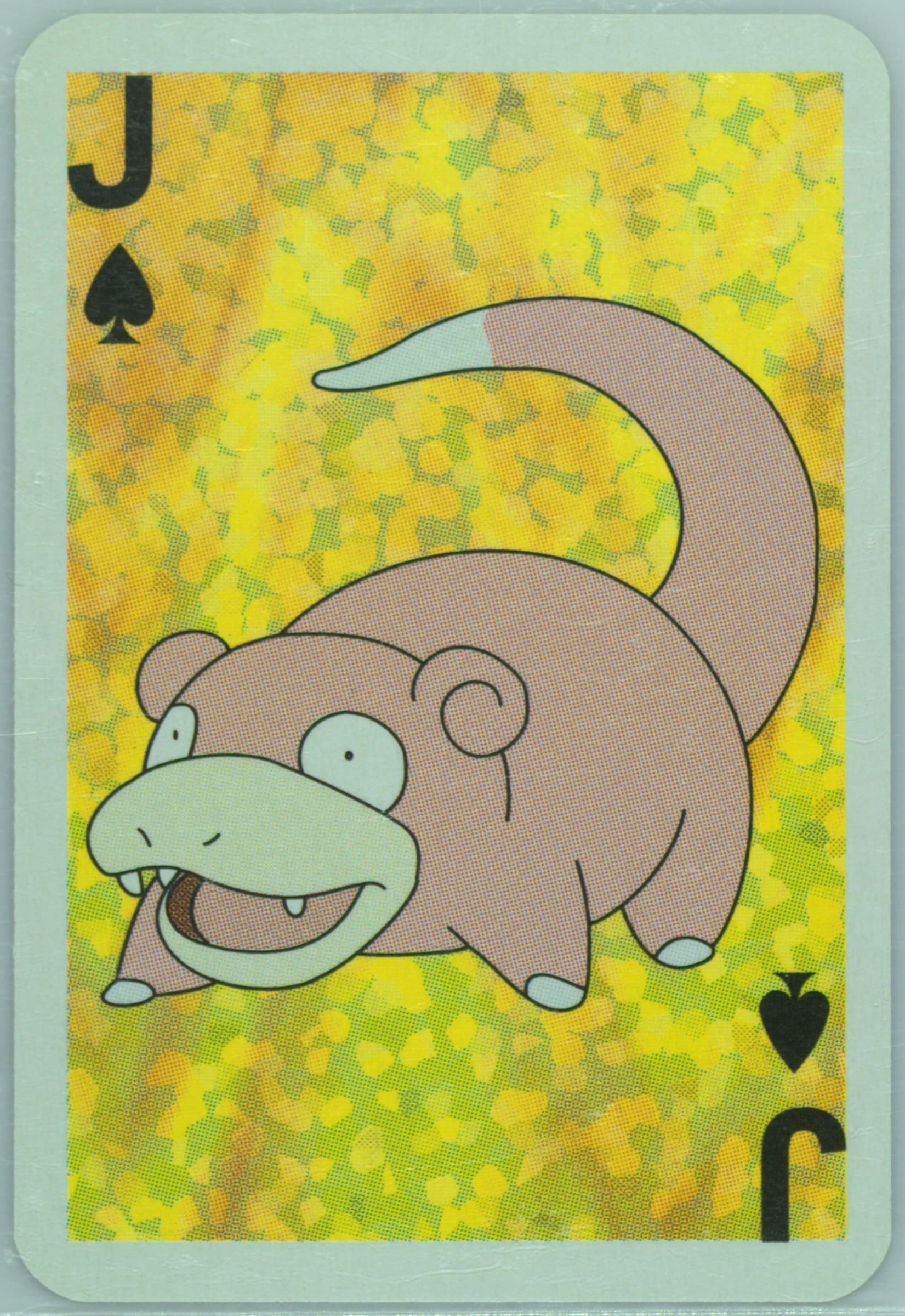 Slowpoke Jack of Spades 1999 Bicycle Pokemon Mini Playing Cards Green Deck