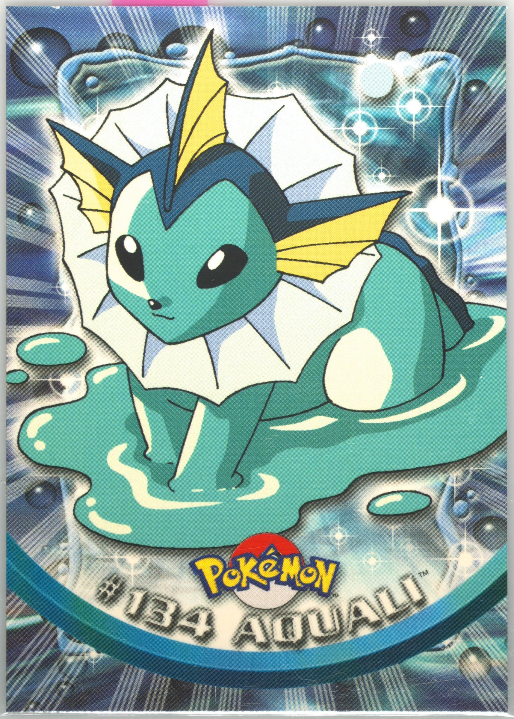 Aquali French (134) 2000 Topps Pokemon TV Animation Series 3