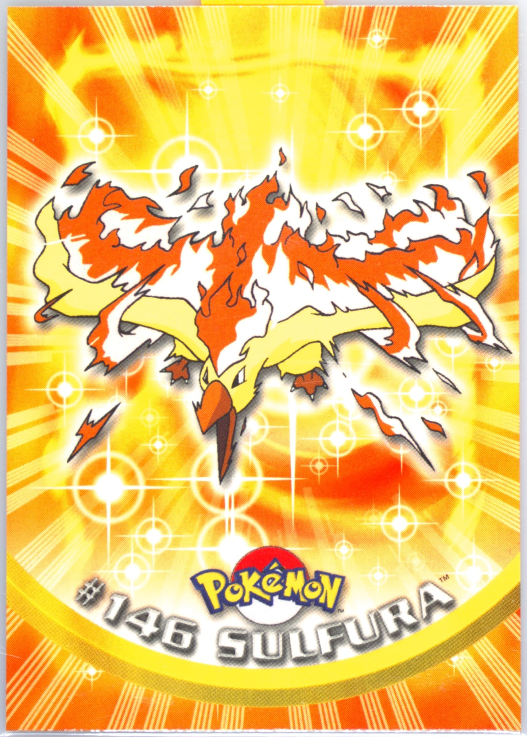 Sulfura French (146) 2000 Topps Pokemon TV Animation Series 3