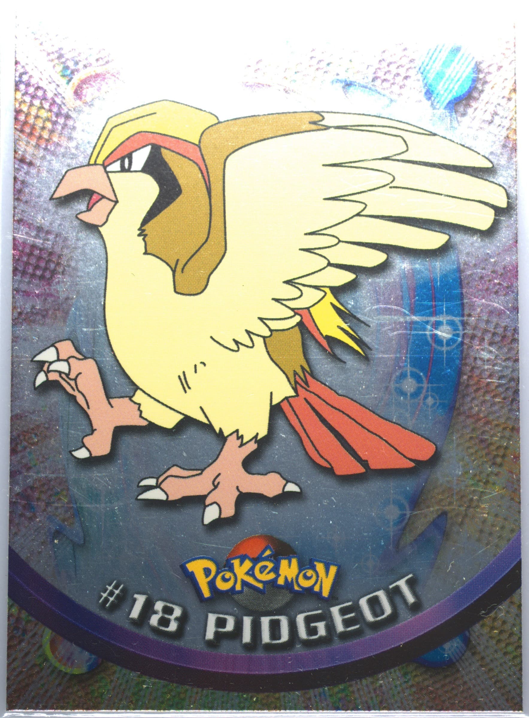 Pidgeot Foil-Italian (18) 1999 Topps Pokemon TV