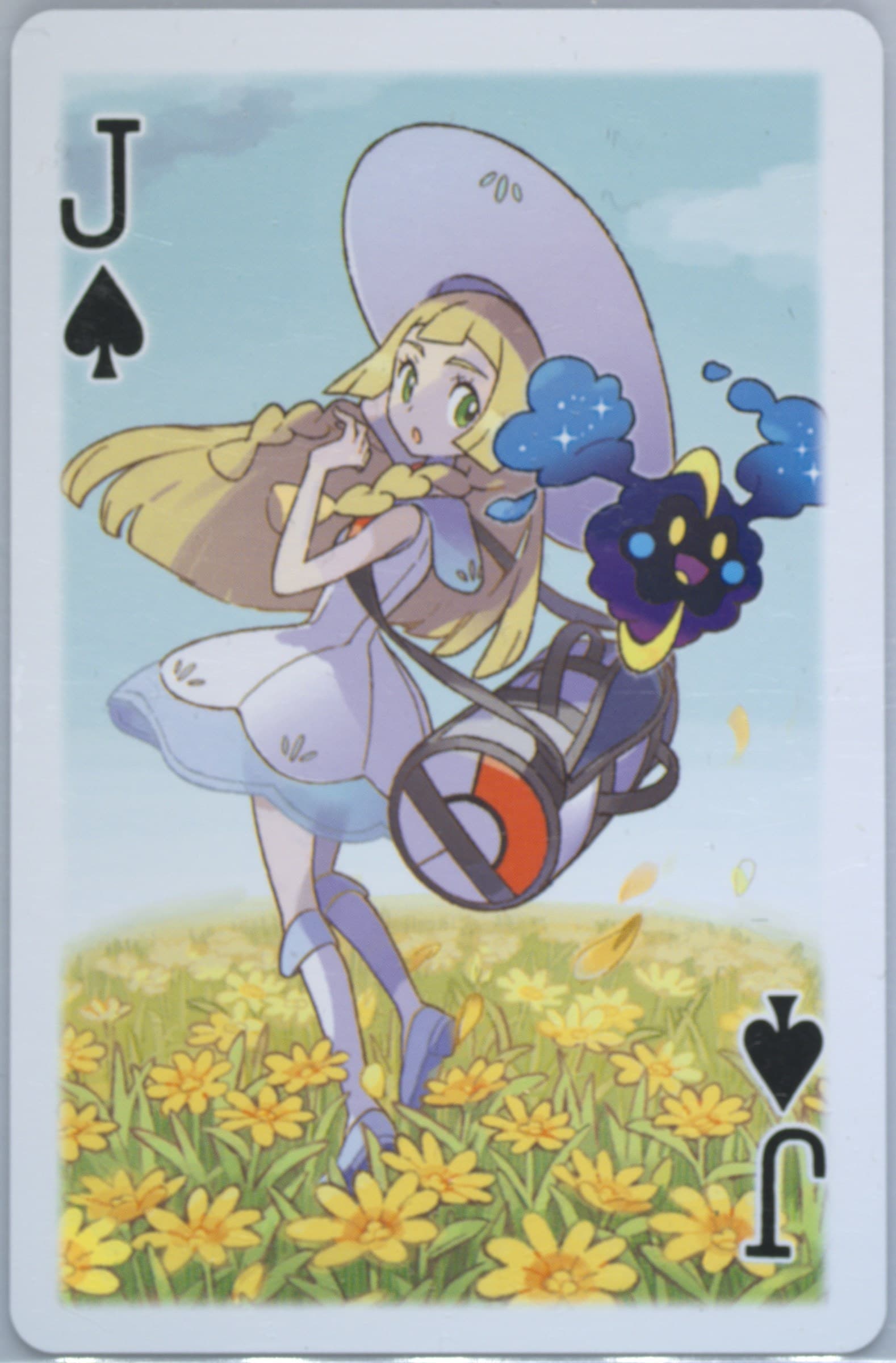 Jack of Spades Lillie & Cosmog 2017 Pokemon Playing Cards Lillie, Gladion & Lusamine