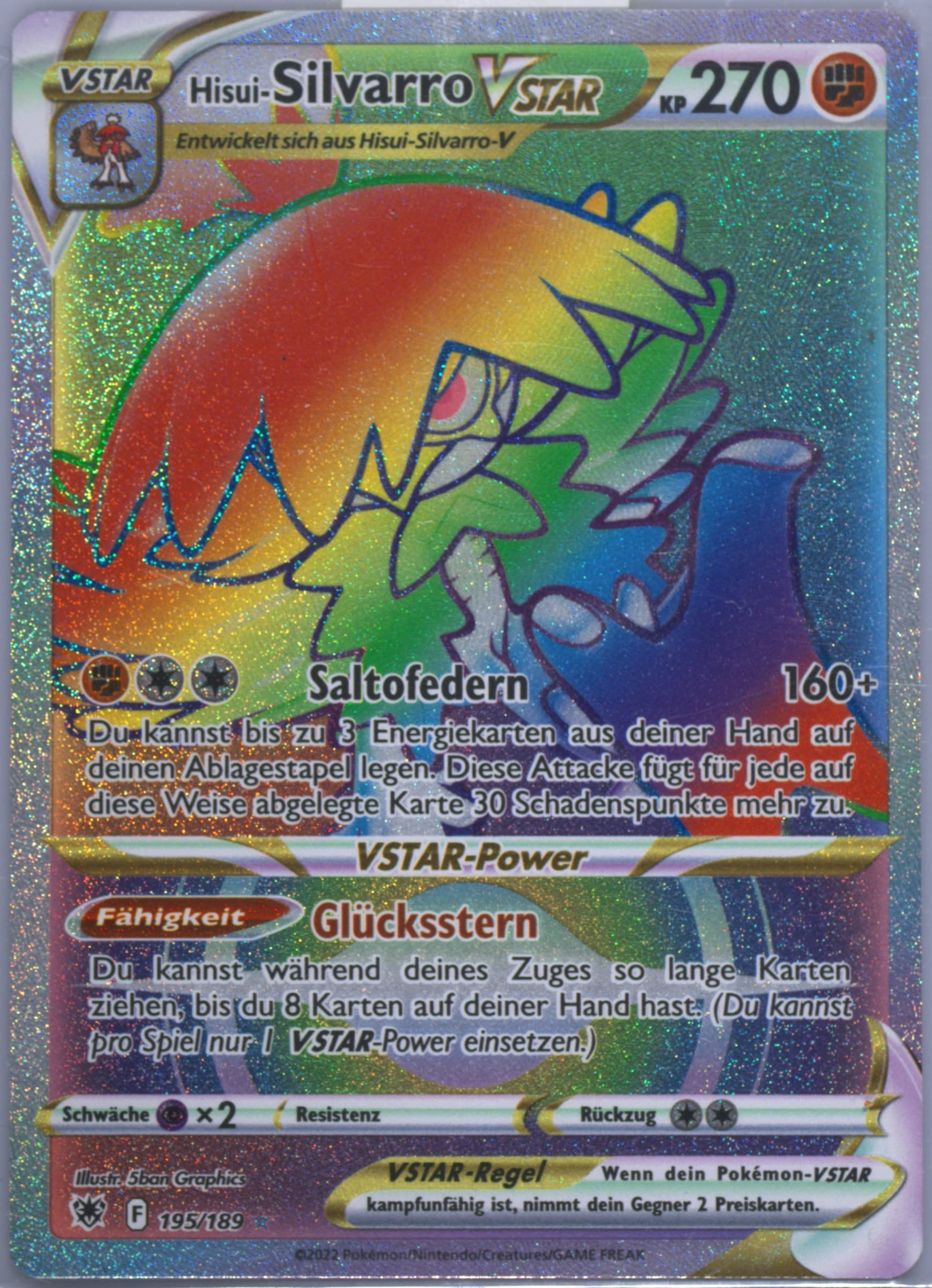 Full Art/Hisui-Silvarro German-Secret (195) 2022 Pokemon Sword & Shield Astral Radiance