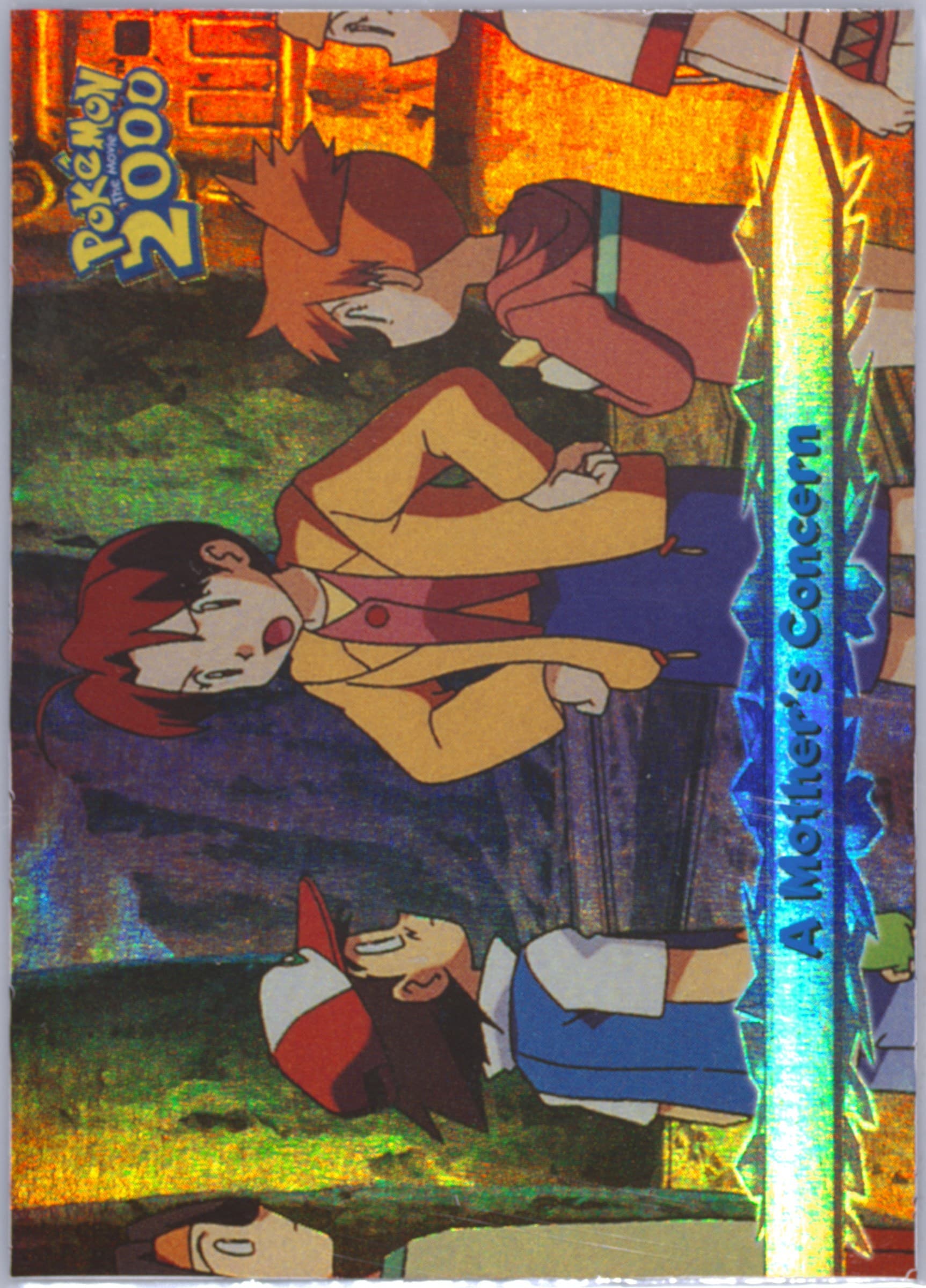 A Mother's Concern Rainbow Foil (69) 2000 Topps Pokemon the Movie 2000
