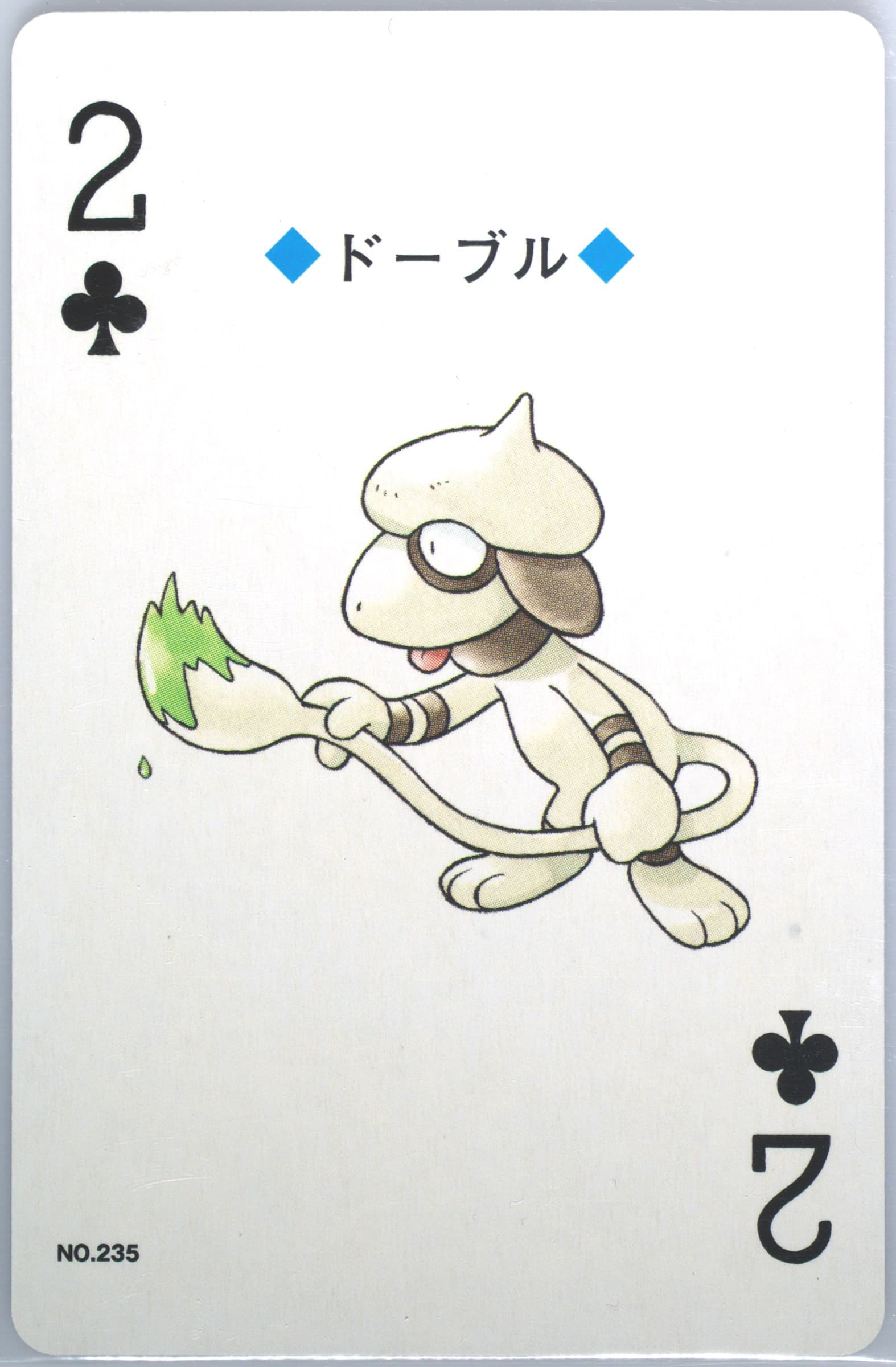Smeargle 2 of Clubs (235) 2000 Pokemon Gold Version Playing Cards