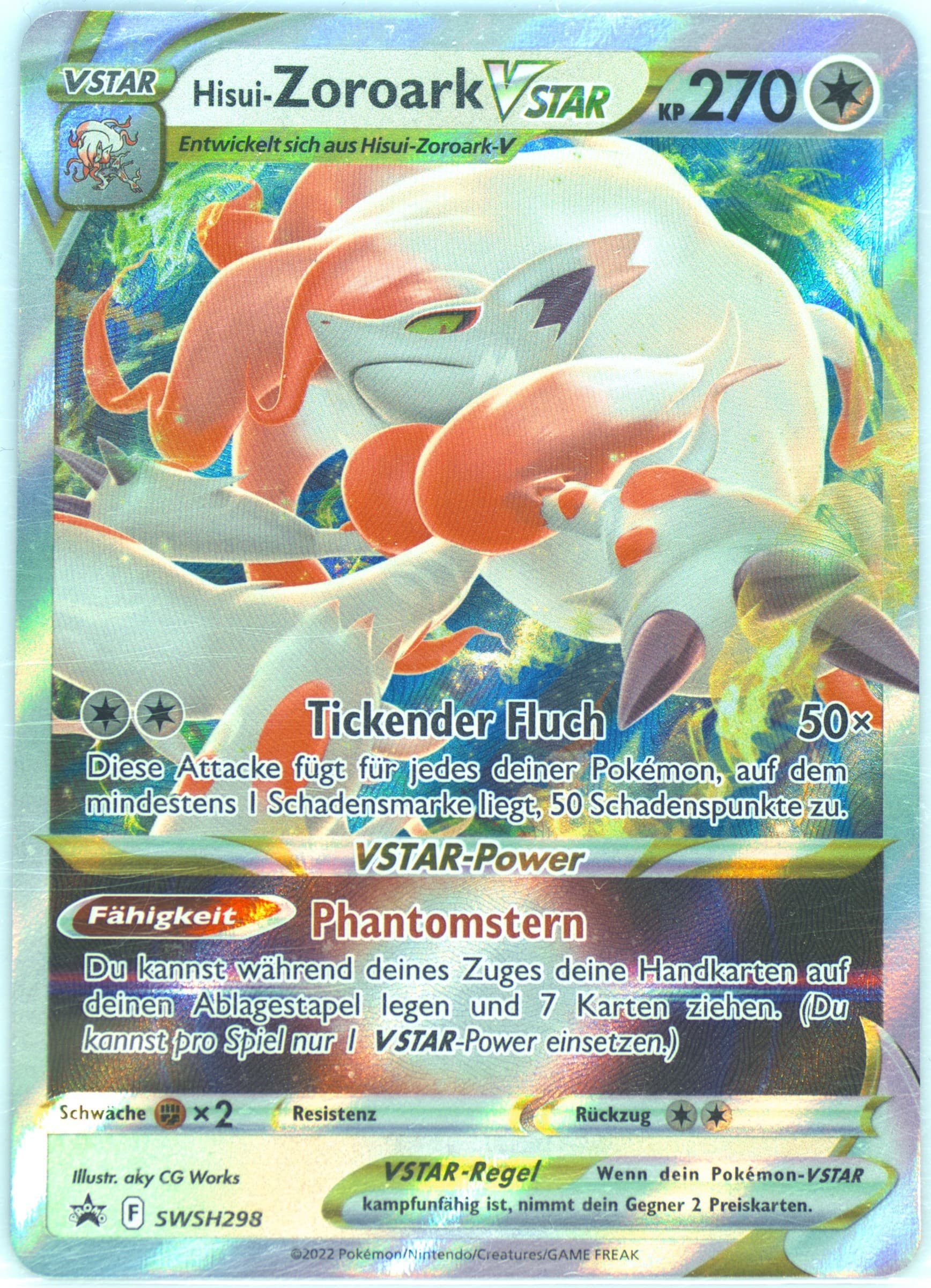 Hisui-Zoroark Vstar Hisuian Zoroark Vstar Premium Collection-German (298) 2022 Pokemon Swsh Black Star Promo