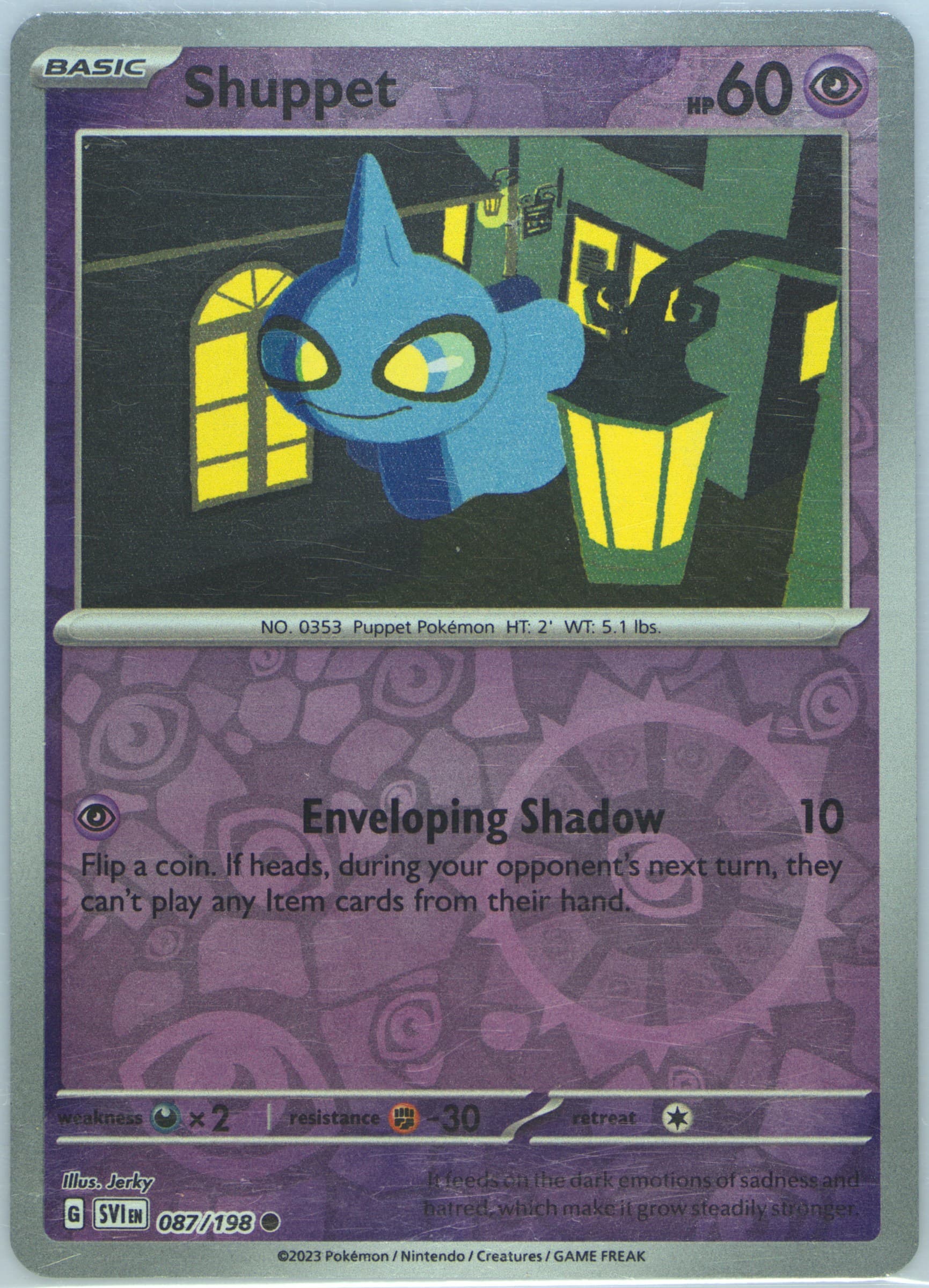 Shuppet Reverse Holo (087) 2023 Pokemon German Svi de-Scarlet & Violet