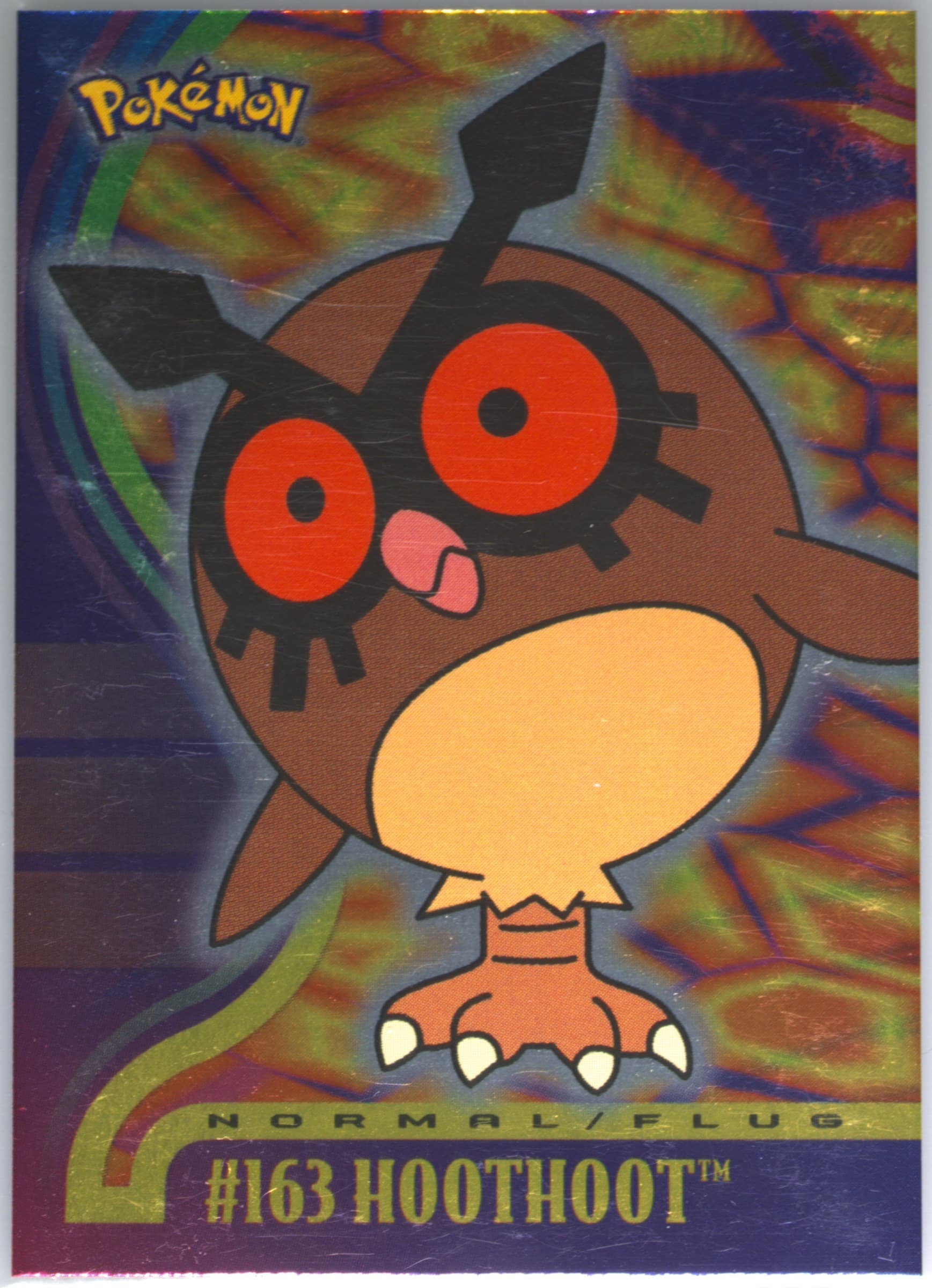 Hoothoot Foil-German (163) 2001 Topps Pokemon Johto Series 3