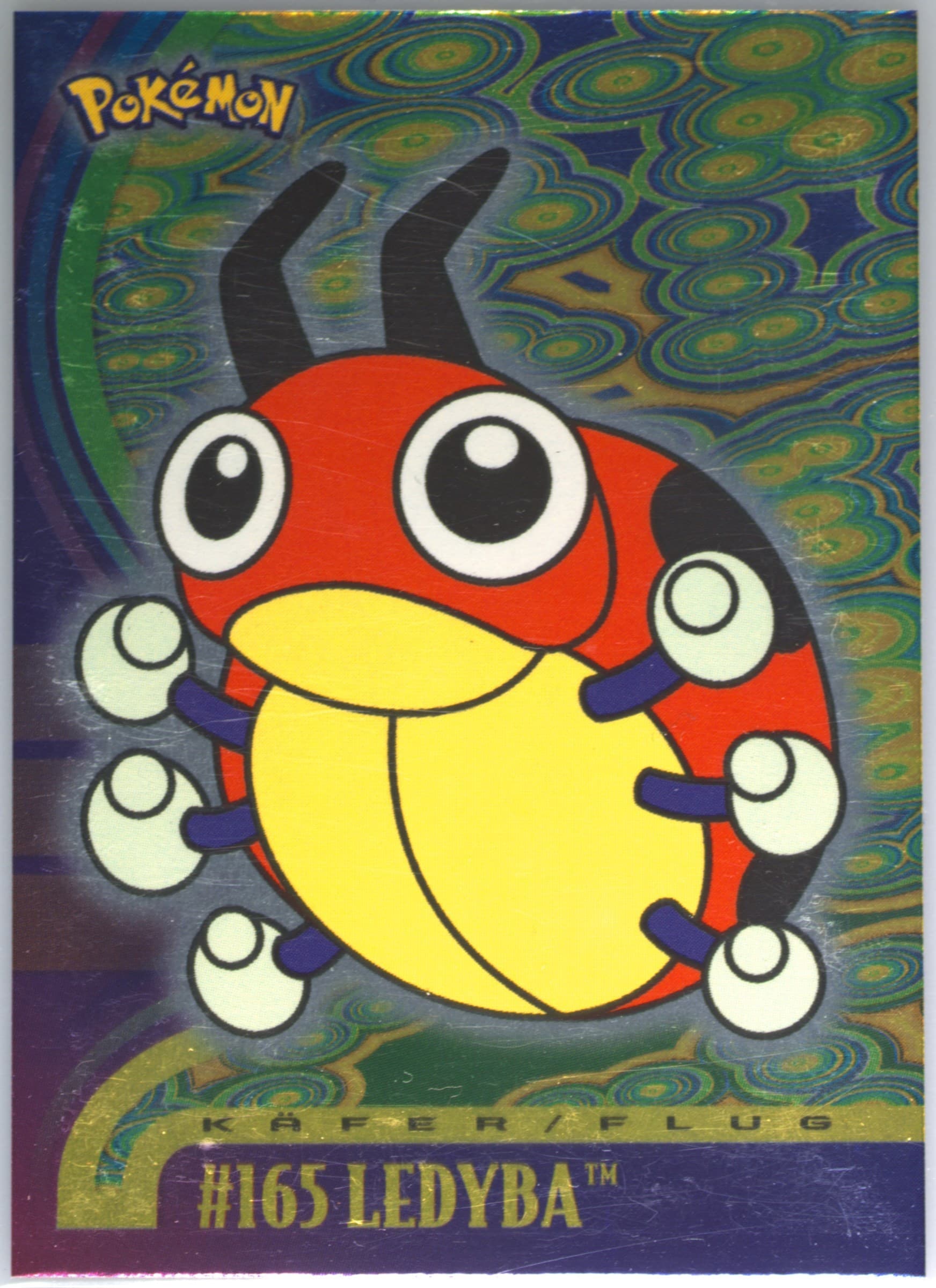 Ledyba Foil-German (165) 2001 Topps Pokemon Johto Series 3