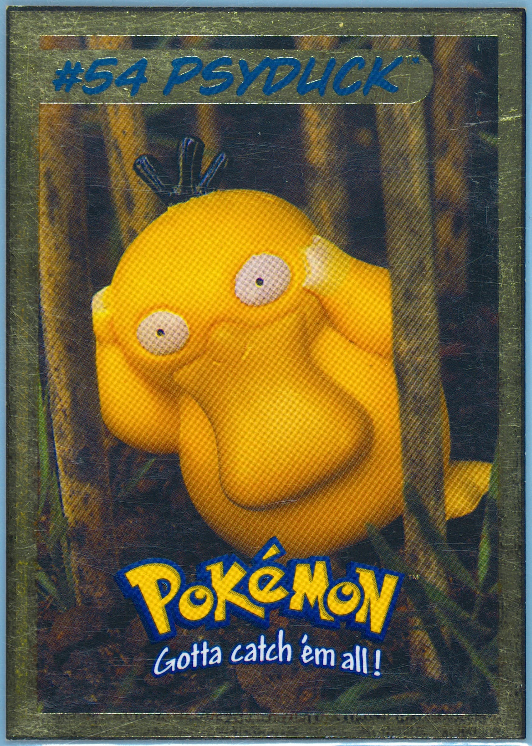 Psyduck (8) 1999 Hasbro Pokemon Toy Wishes Magazine Hand-Cut