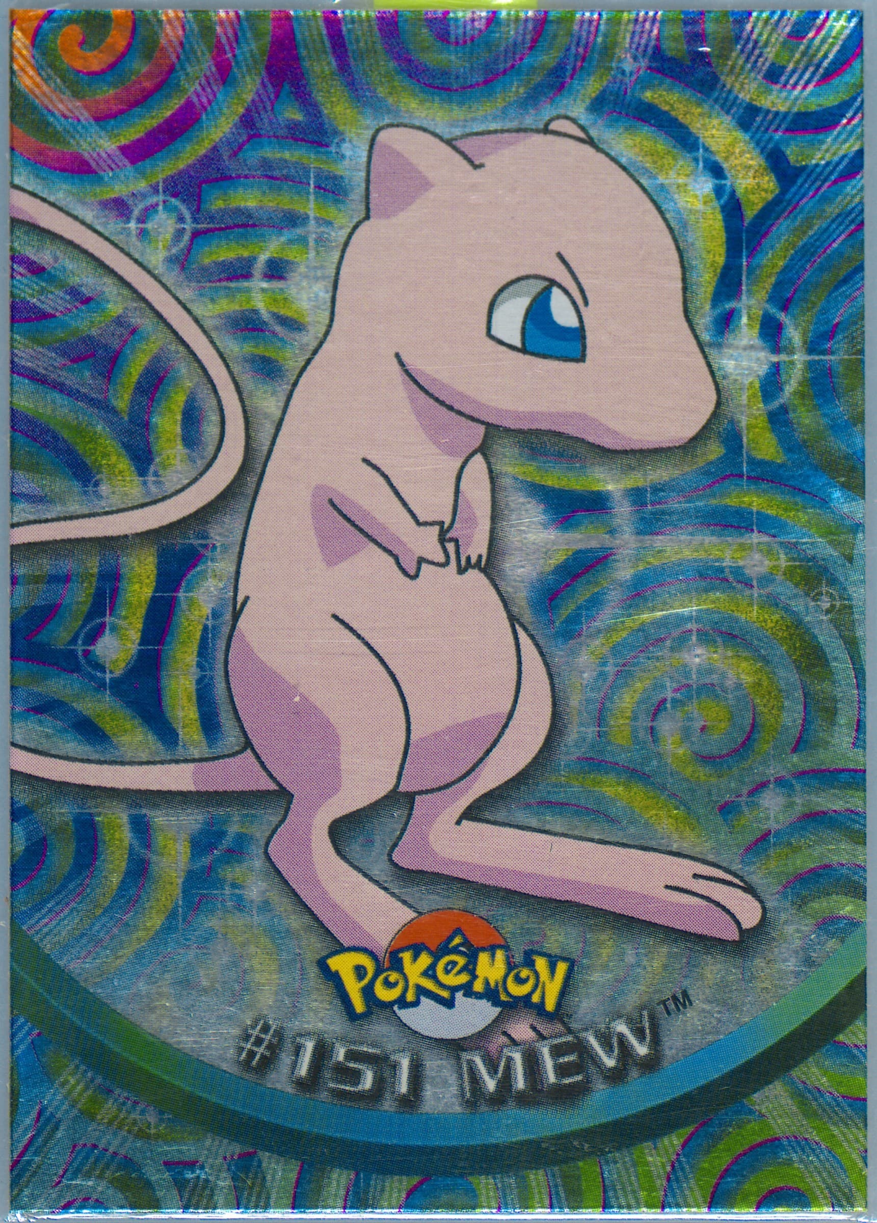 Mew Foil-Italian (151) 2000 Topps Pokemon TV Animation Series 3