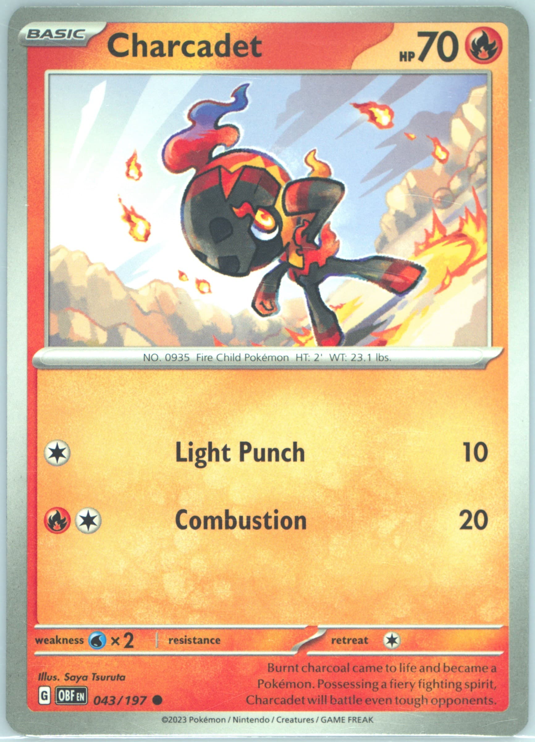 Charcadet (043) 2023 Pokemon Obf EN-Obsidian Flames