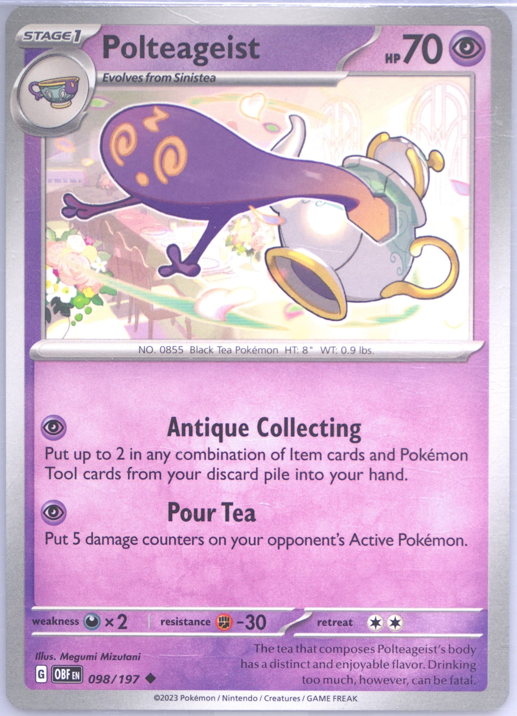 Polteageist (098) 2023 Pokemon Obf EN-Obsidian Flames