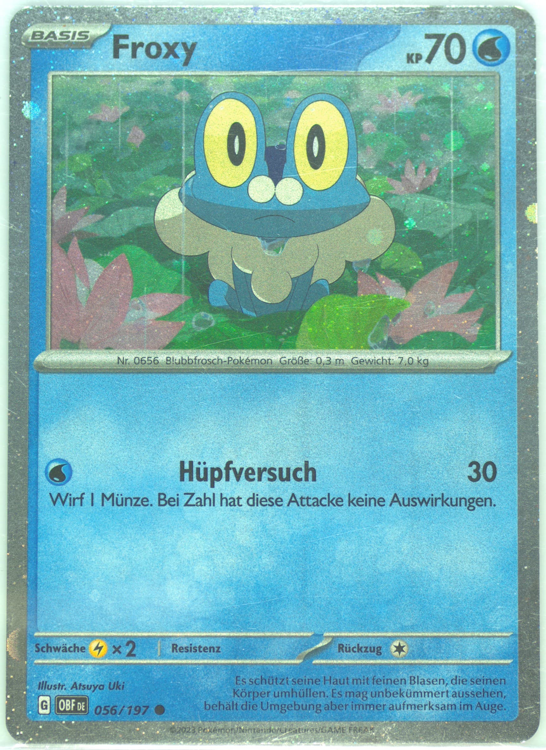 Froakie (056) 2023 Pokemon German Obf de-Obsidian Flames