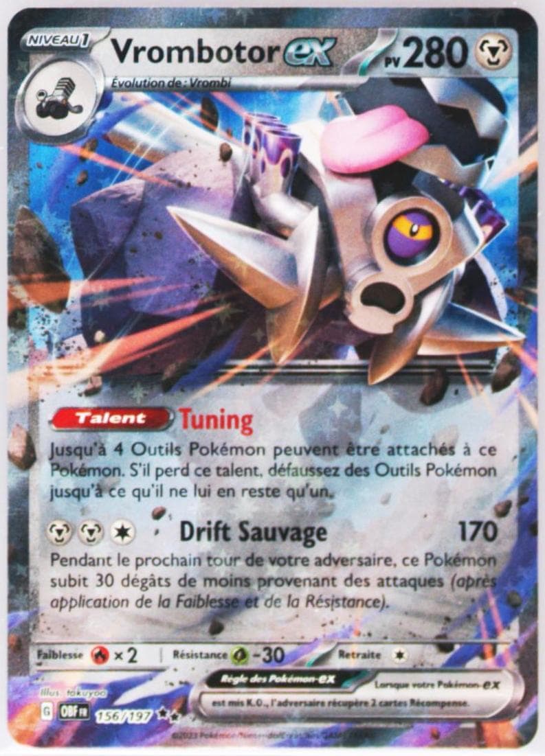 Revavroom EX (156) 2023 Pokemon French Obf FR-Obsidian Flames