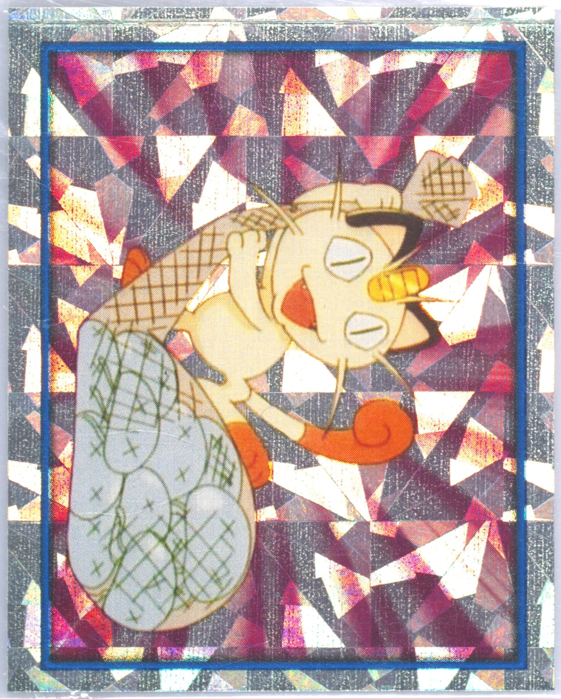 Meowth-Prism Cracked Ice (38) 2000 Merlin Pokemon 2