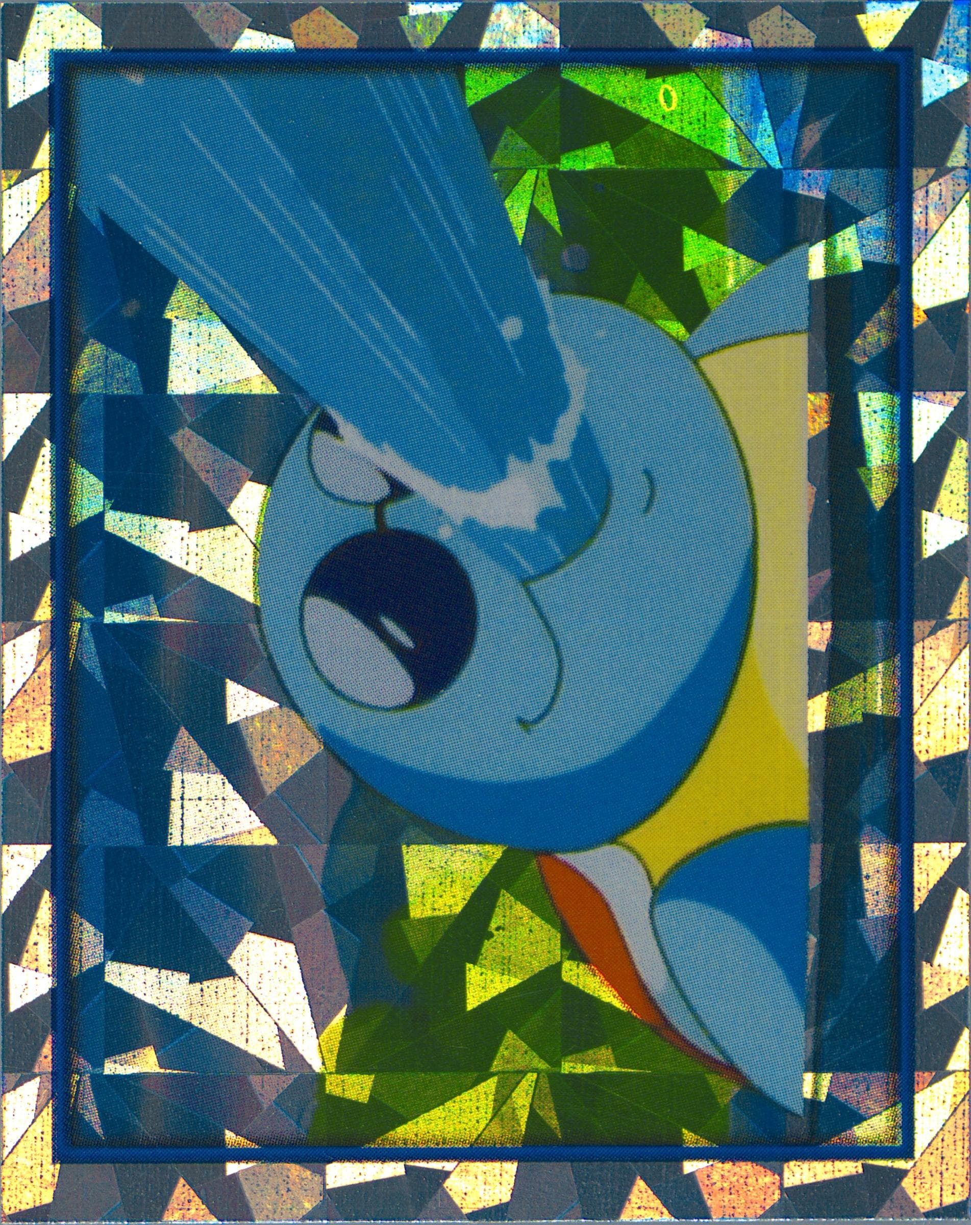 Squirtle-Prism Cracked Ice (144) 2000 Merlin Pokemon 2