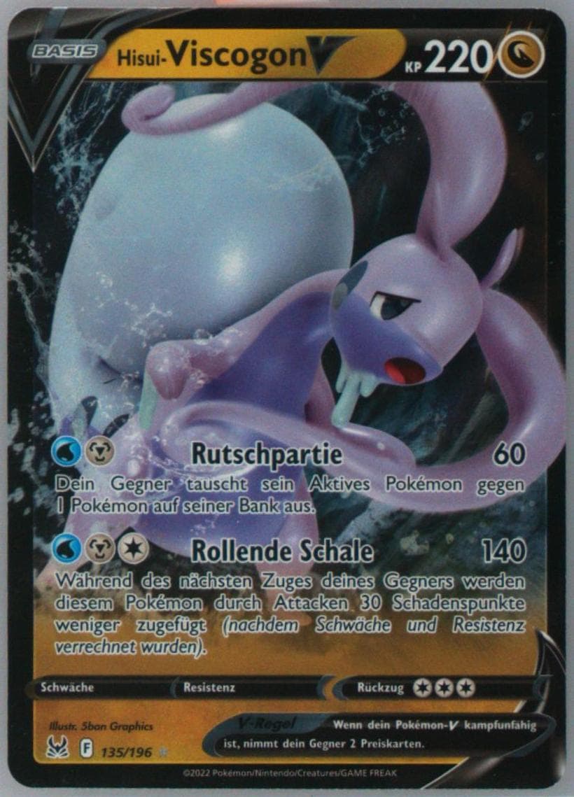 Hisui-Viscogon V German (135) 2022 Pokemon Sword & Shield Lost Origin