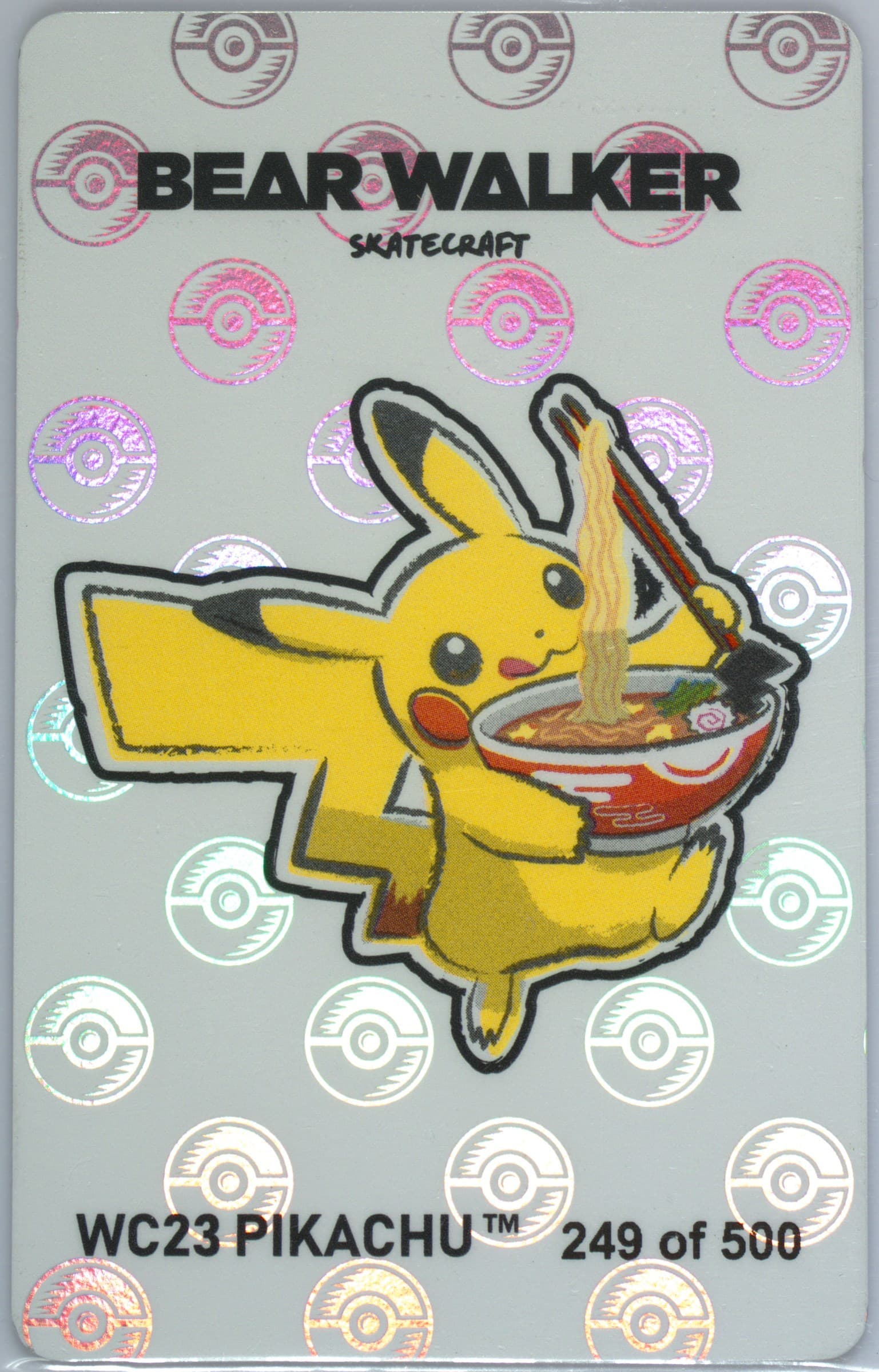 WC23 Pikachu 2023 Pokemon Center X Bear Walker World Championships Yokohama Exclusive Card