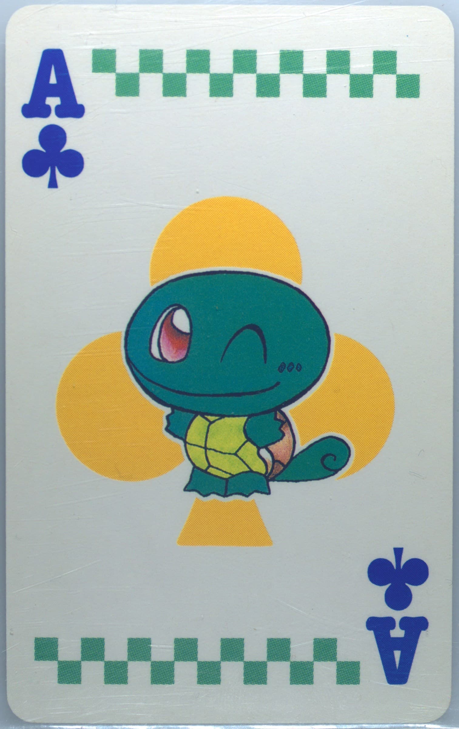 Ace of Clubs Squirtle 1998 Pokemon Pipipi Adventure Playing Cards