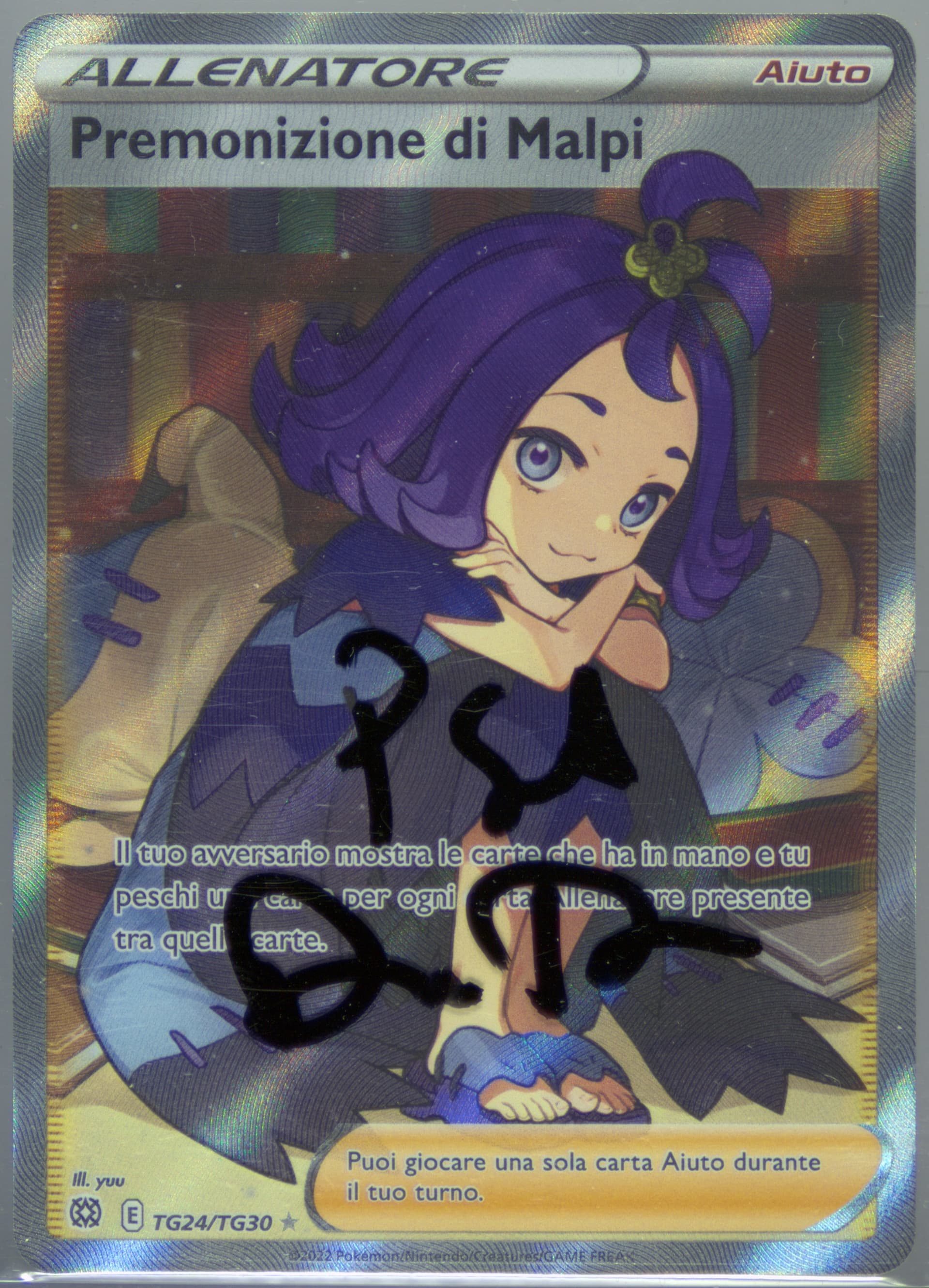 Full Art/Premonizione DI Malpi Italian (TG24) 2022 Pokemon Sword & Shield Brilliant Stars