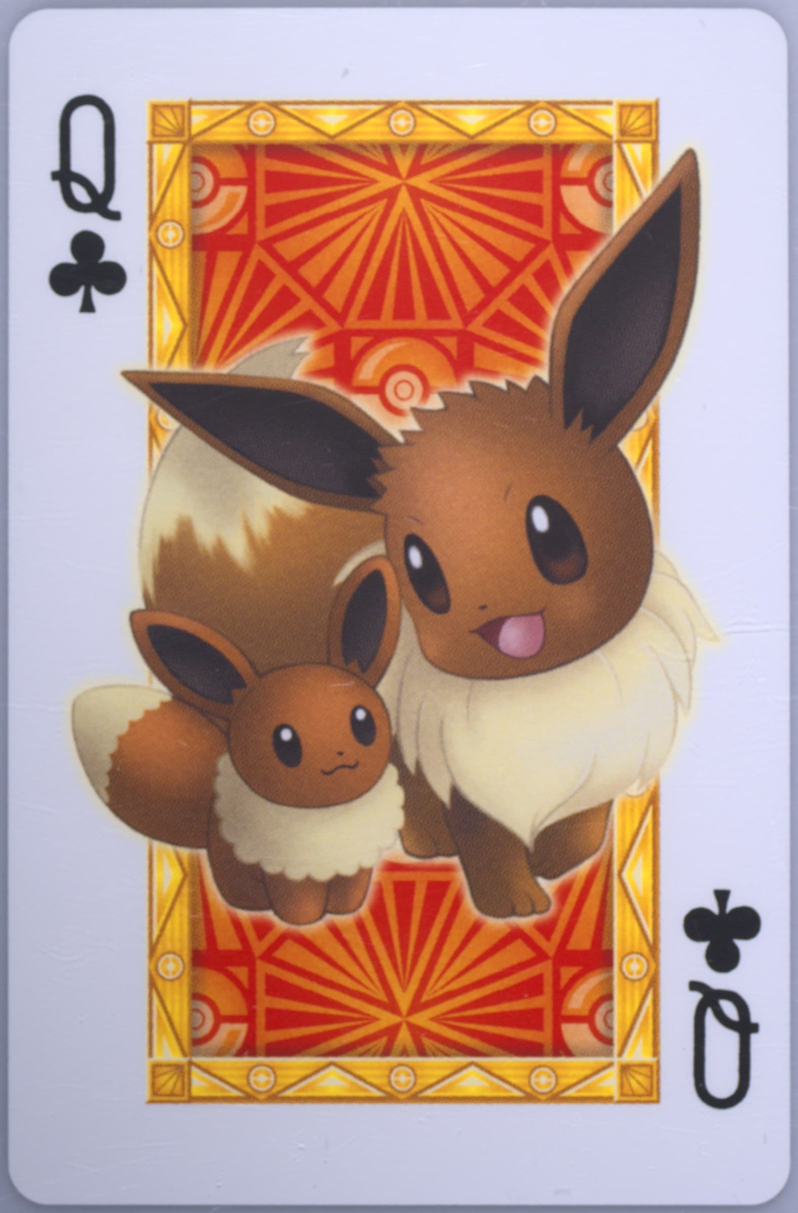 Queen of Clubs Eevee 2013 Pokemon Center Nagoya Playing Cards