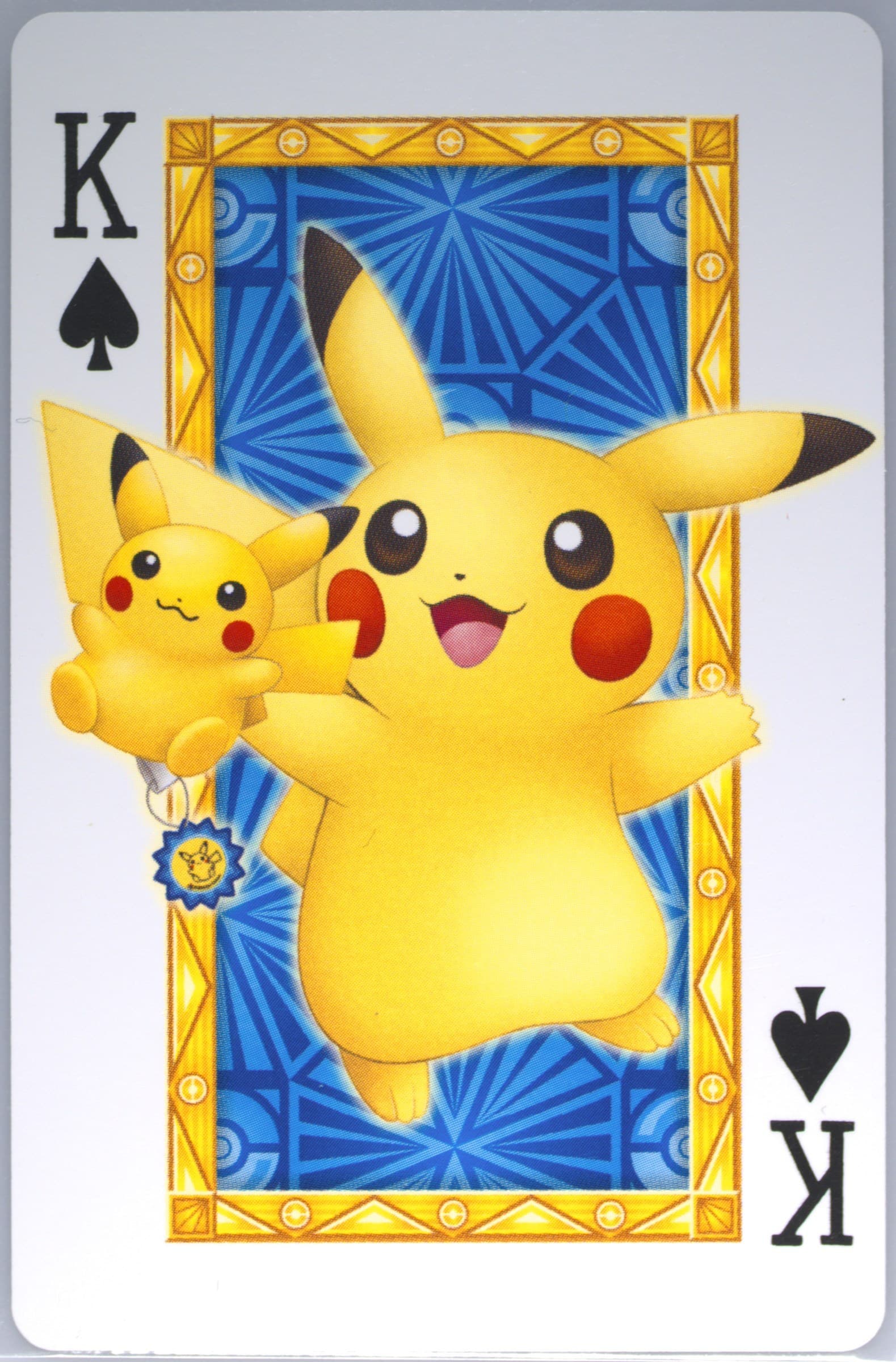 King of Spades Pikachu 2013 Pokemon Center Nagoya Playing Cards