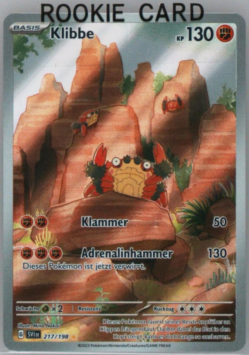Klawf Illustration Rare (217) 2023 Pokemon German Svi de-Scarlet & Violet