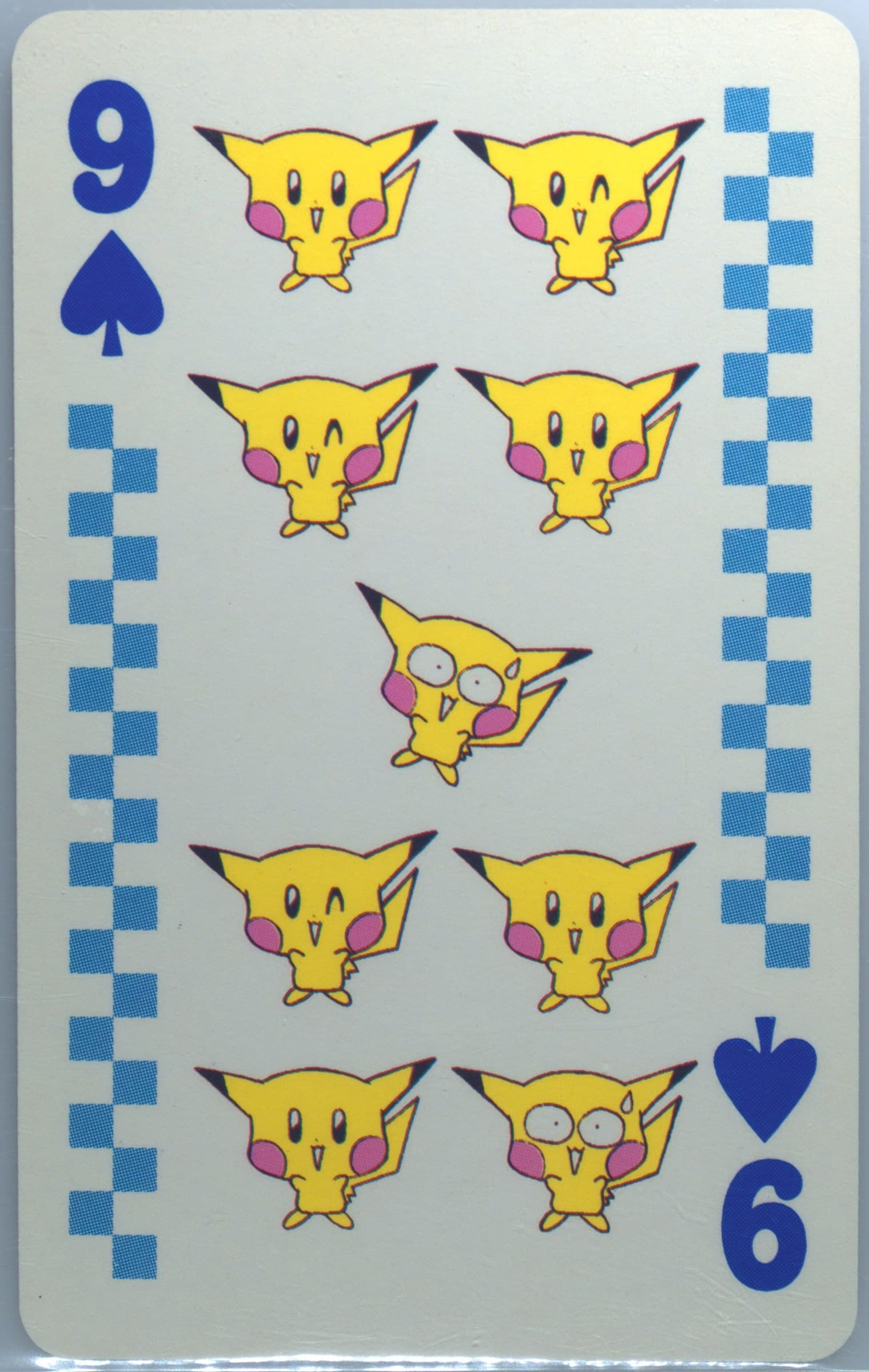 9 of Spades 1998 Pokemon Pipipi Adventure Playing Cards