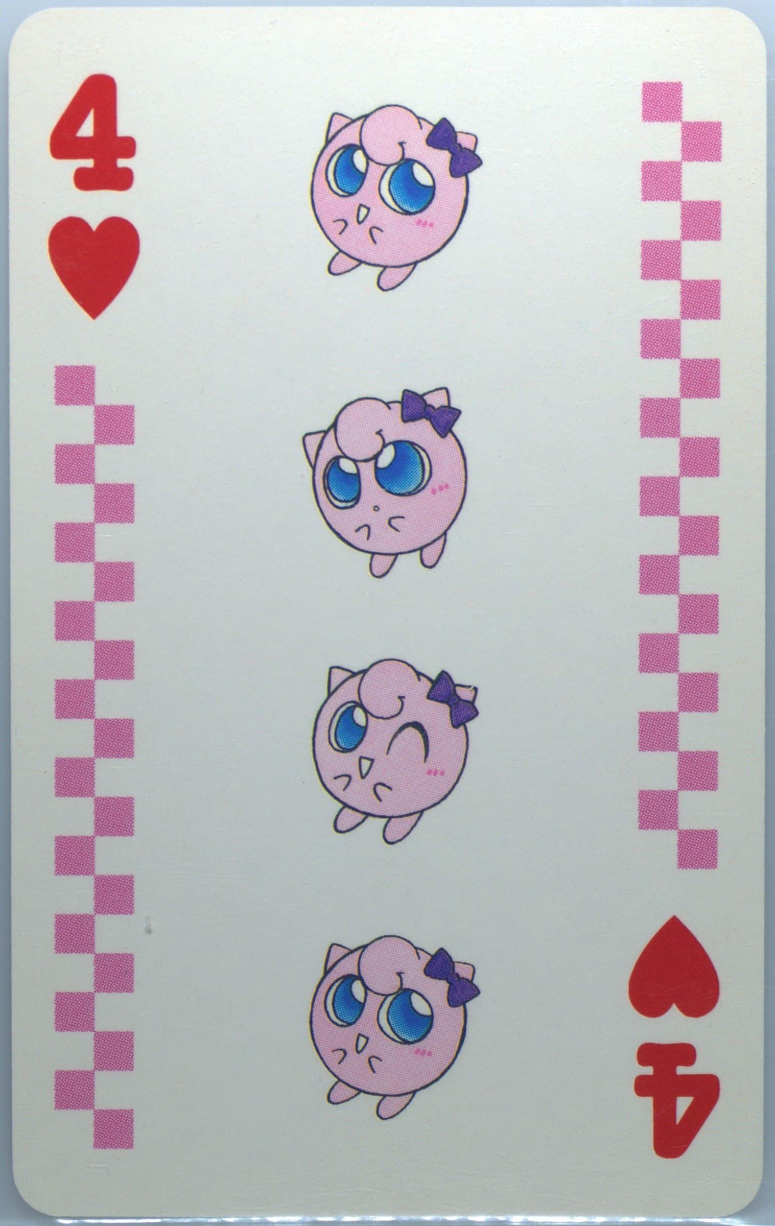4 of Hearts 1998 Pokemon Pipipi Adventure Playing Cards