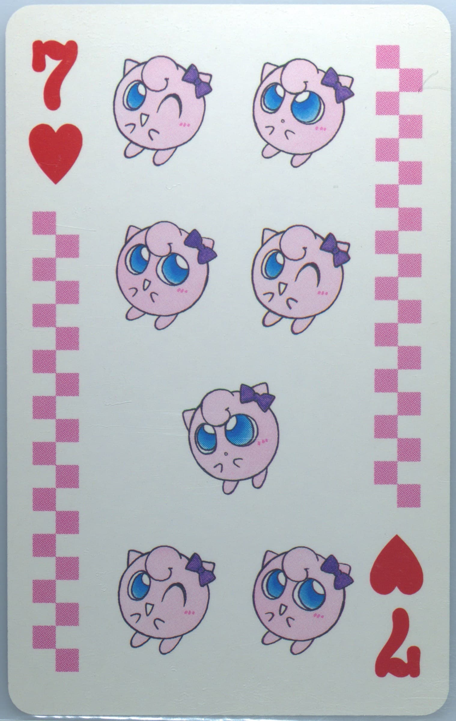 7 of Hearts 1998 Pokemon Pipipi Adventure Playing Cards