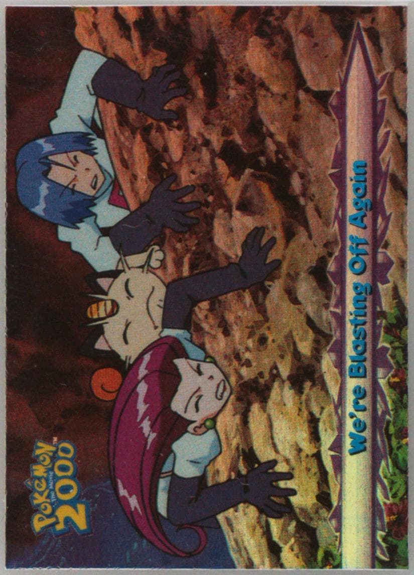 We're Blasting Off Again Rainbow Foil (71) 2000 Topps Pokemon the Movie 2000