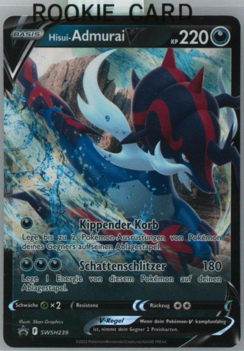 Hisuian Samurott V Divergent Powers Tins-German (239) 2022 Pokemon Swsh Black Star Promo