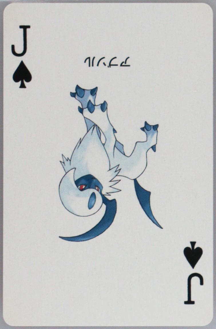 Absol Jack of Spades 2003 Pokemon Ruby Version Playing Cards