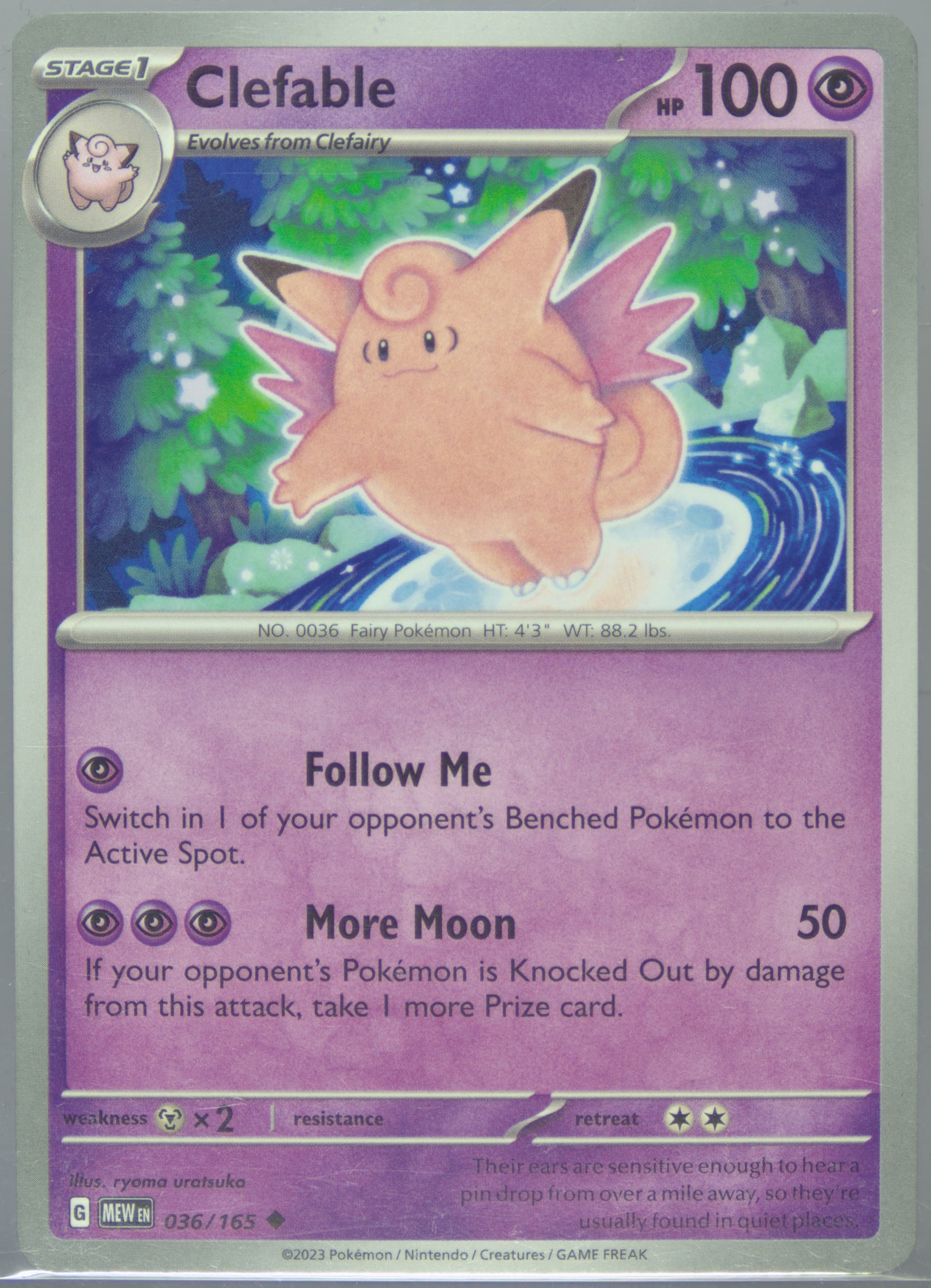 Clefable (036) 2023 Pokemon Mew EN-151