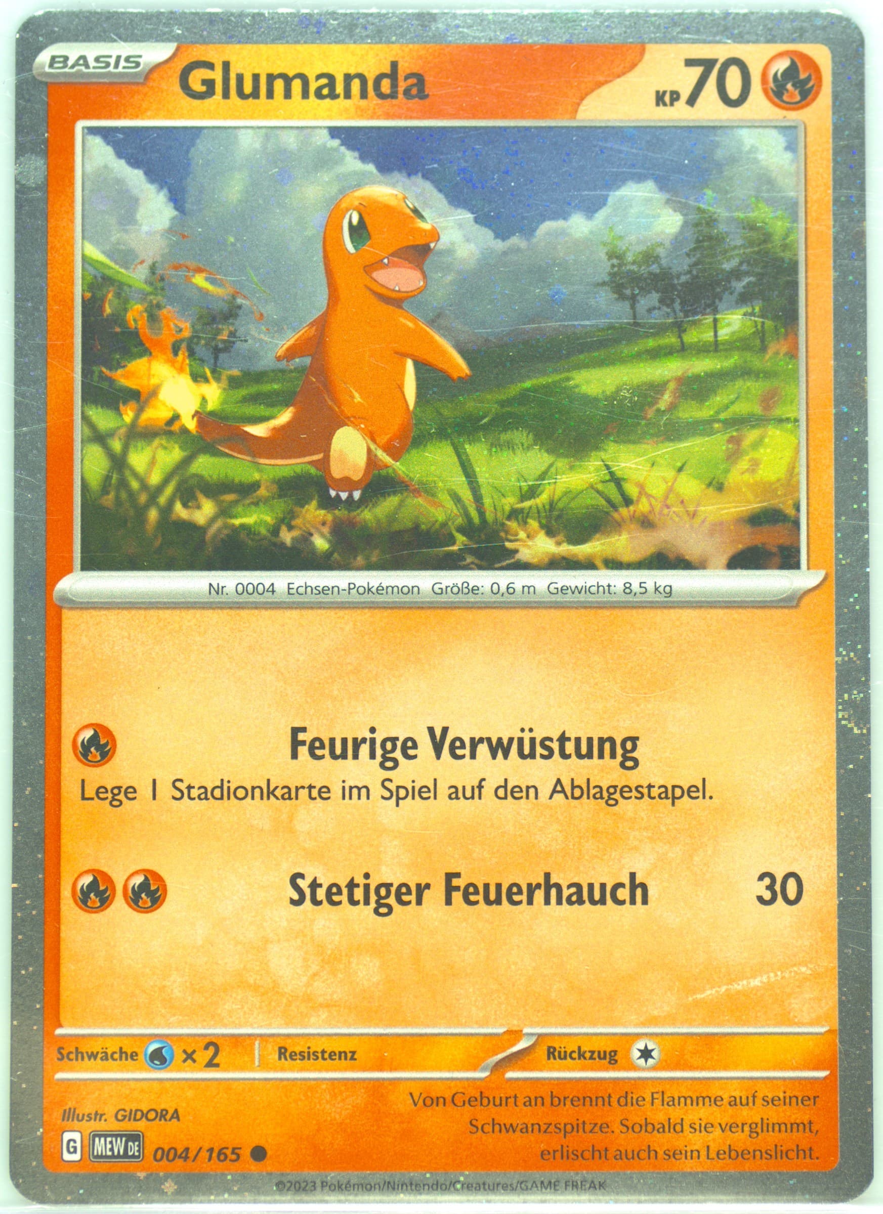 Charmander (004) 2023 Pokemon German Mew de-151